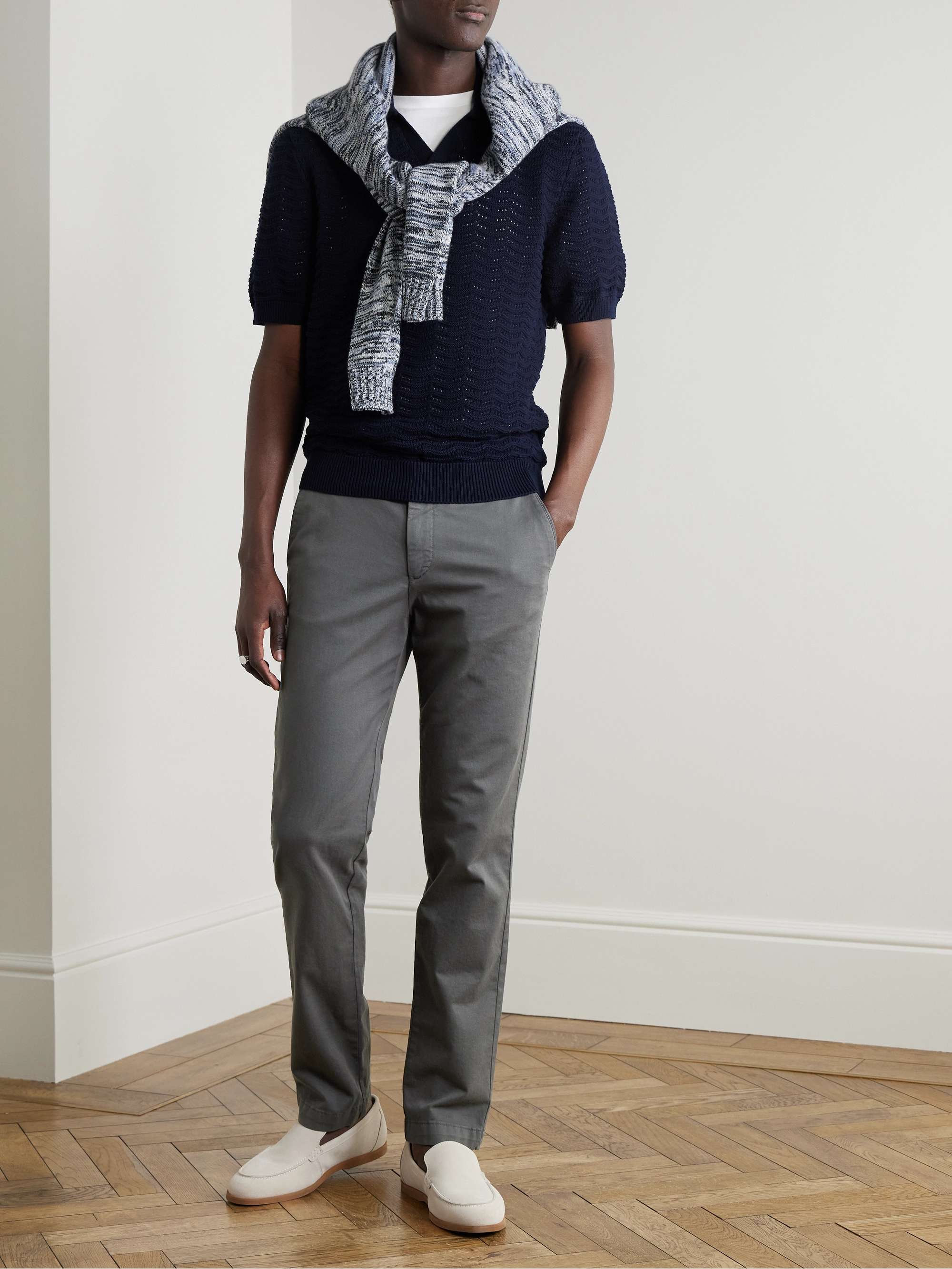 Slim-Fit Cotton-Twill Chinos view