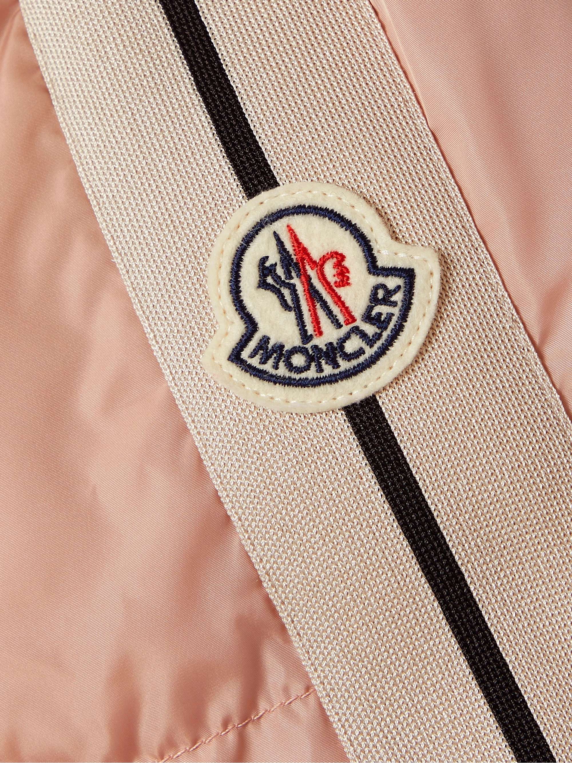 + Palm Angels Rodman striped quilted shell down jacket view