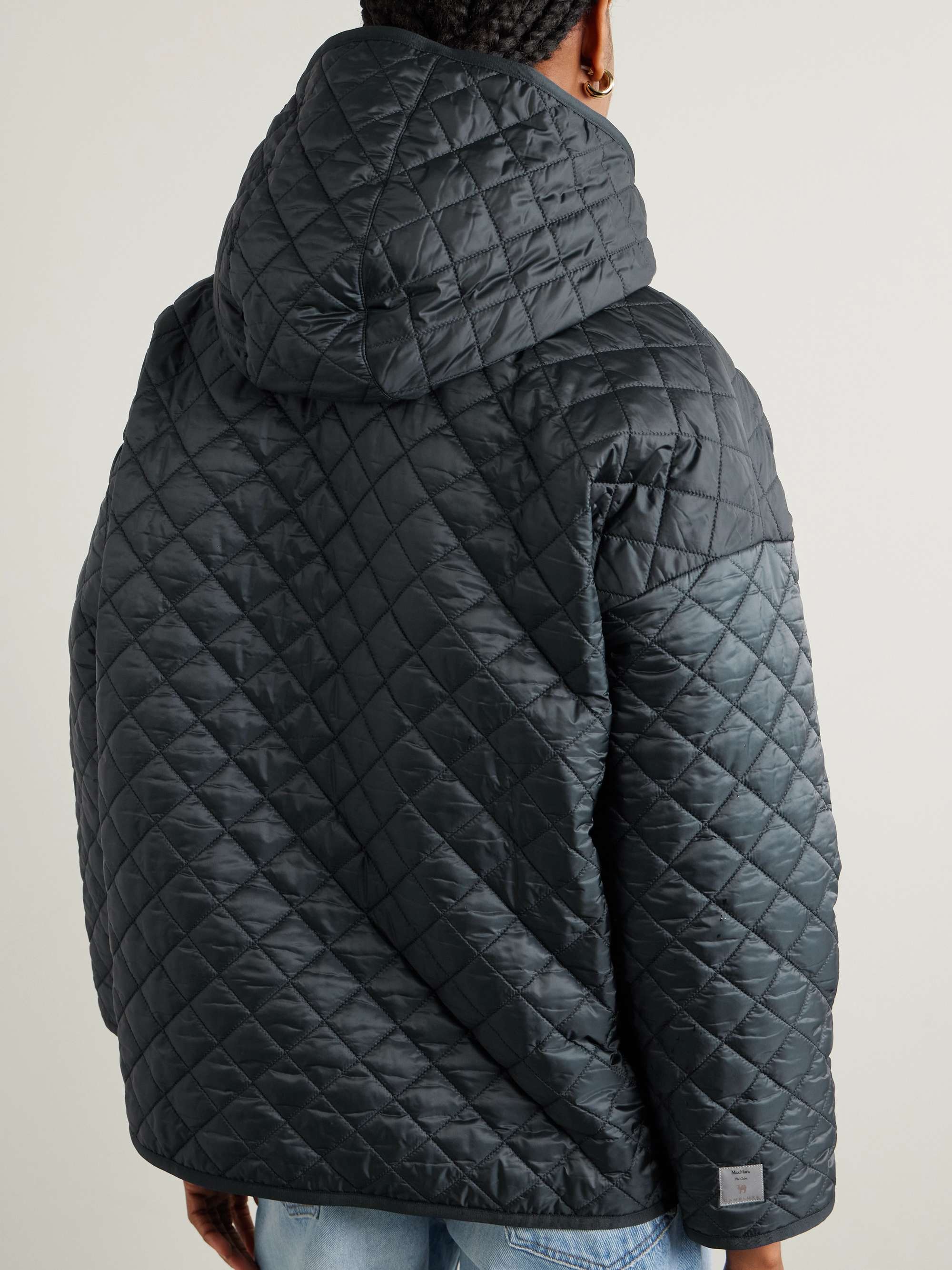 The Cube Leo hooded quilted shell coat view
