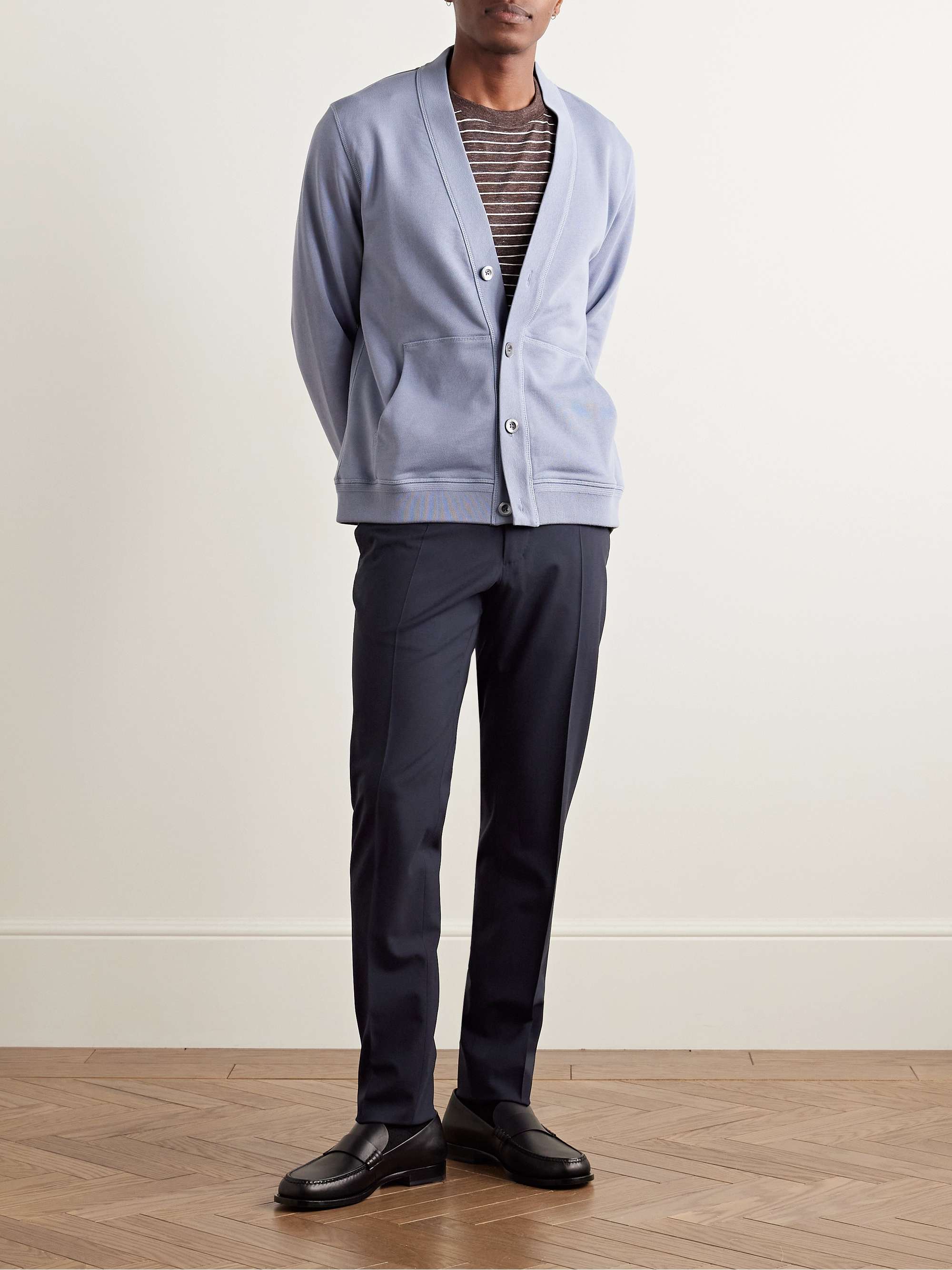 Venezia 1951 Slim-Fit Virgin Wool-Blend Trousers view