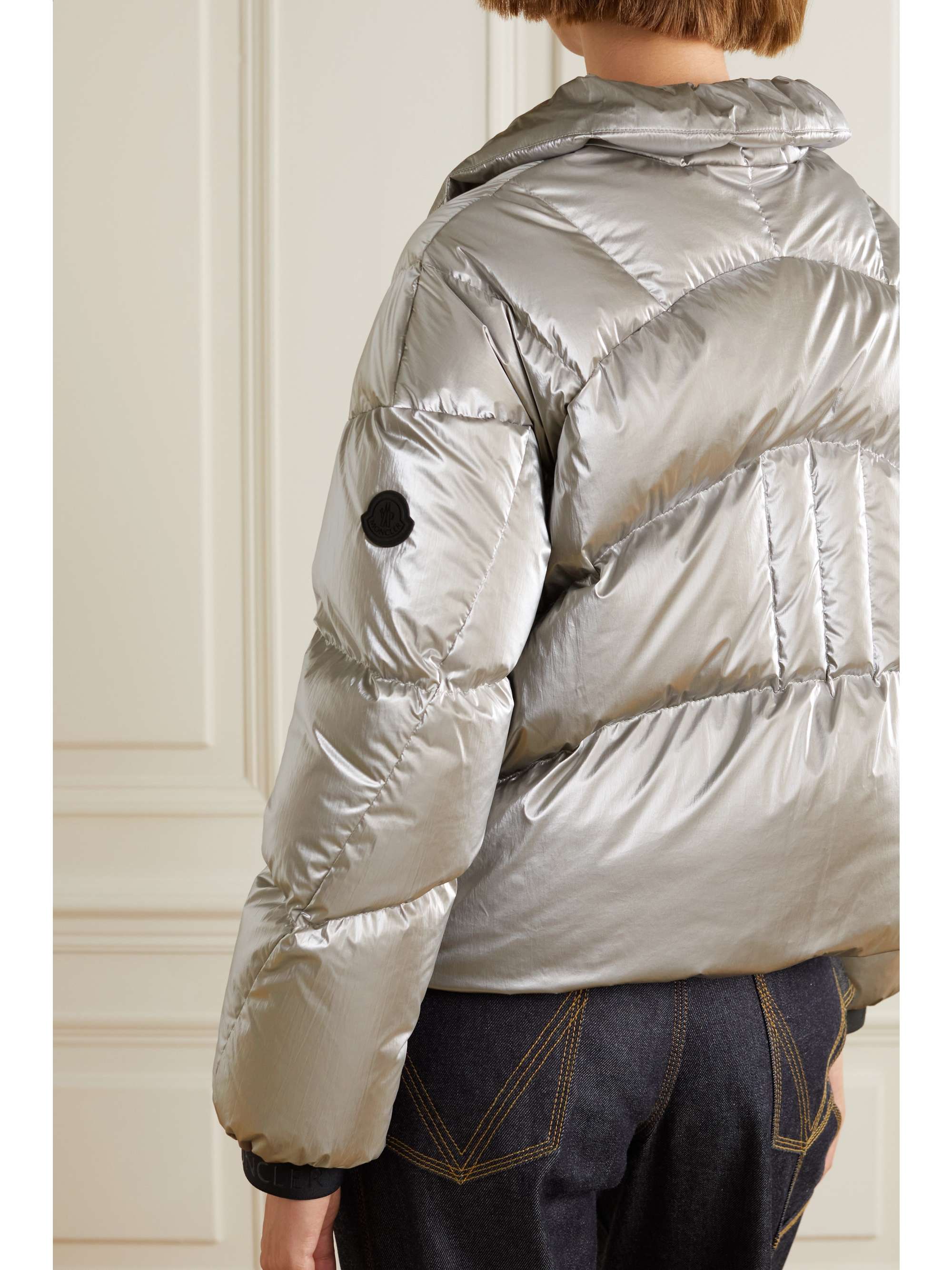 Avoriaz quilted metallic shell down jacket view
