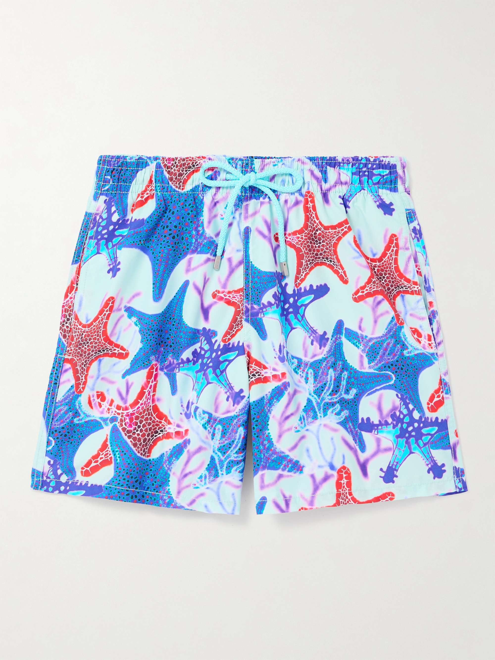 Moorea Straight-Leg Mid-Length Printed Recycled Swim Shorts view