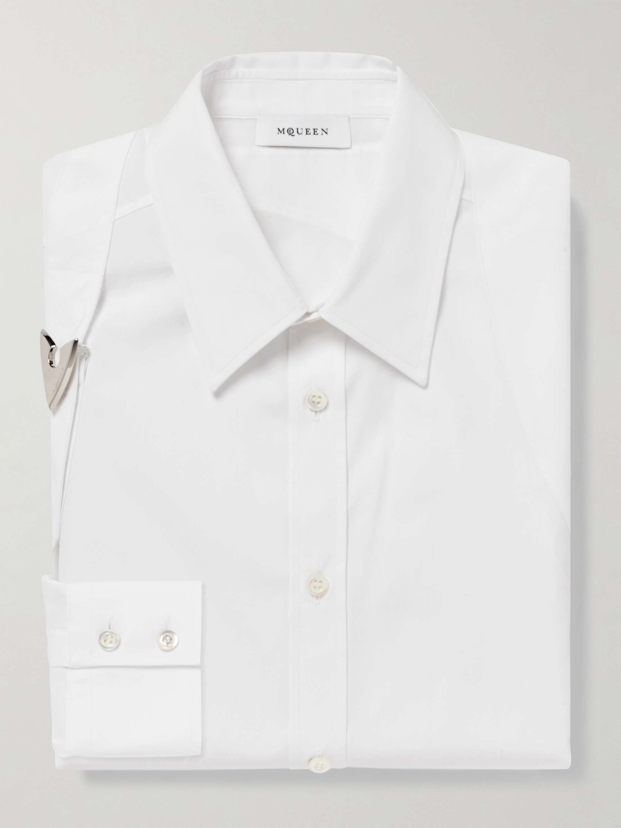 Harness-Detailed Cotton-Poplin Shirt view