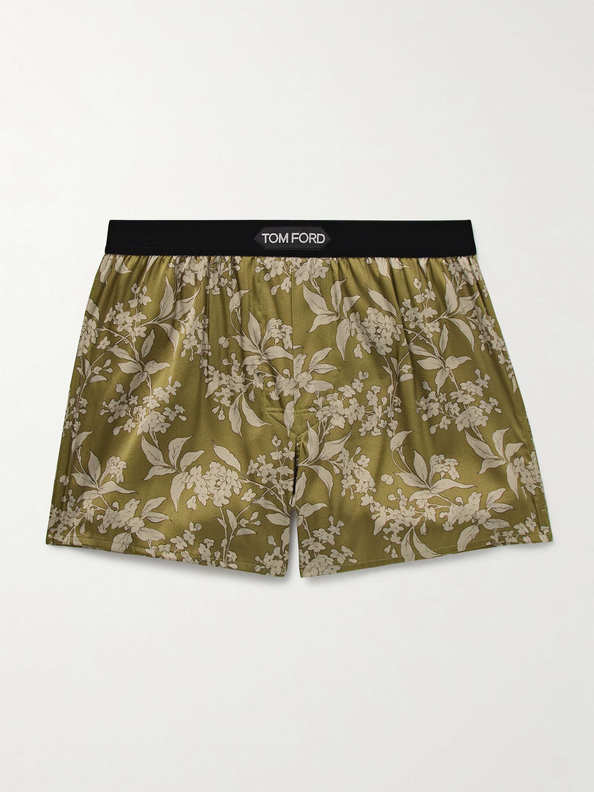 Floral-Print Stretch-Silk Satin Boxers view