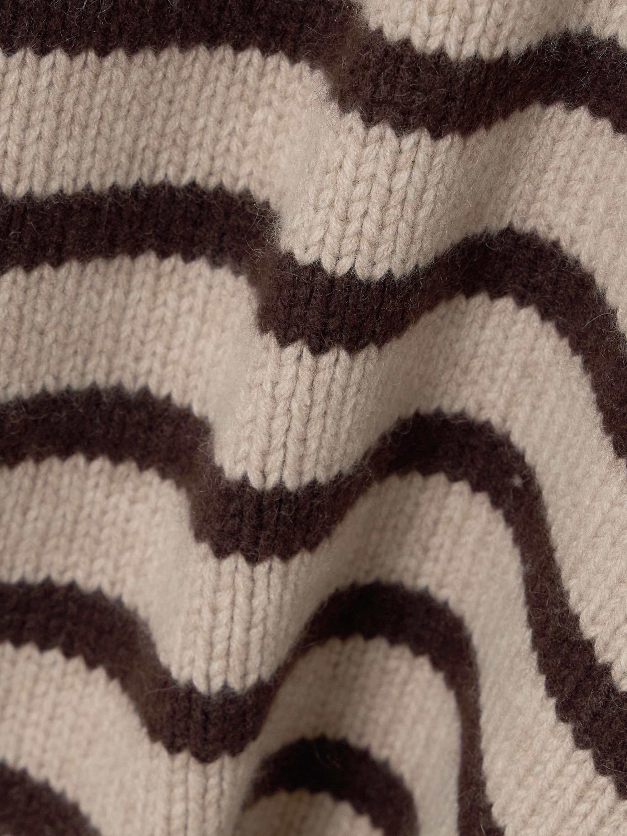 Marina striped wool and cashmere-blend sweater view
