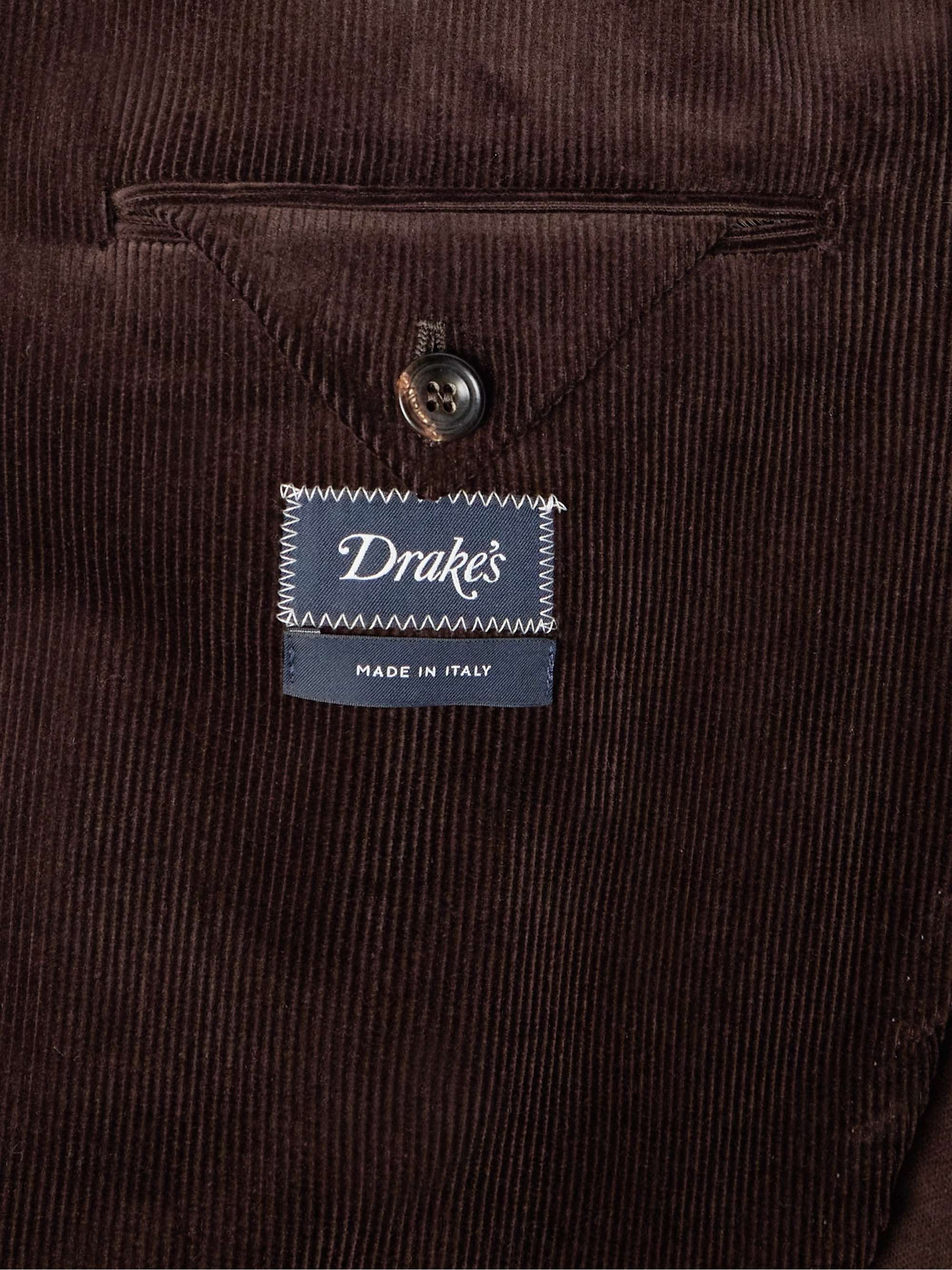 Slim-Fit Cotton-Corduroy Blazer view