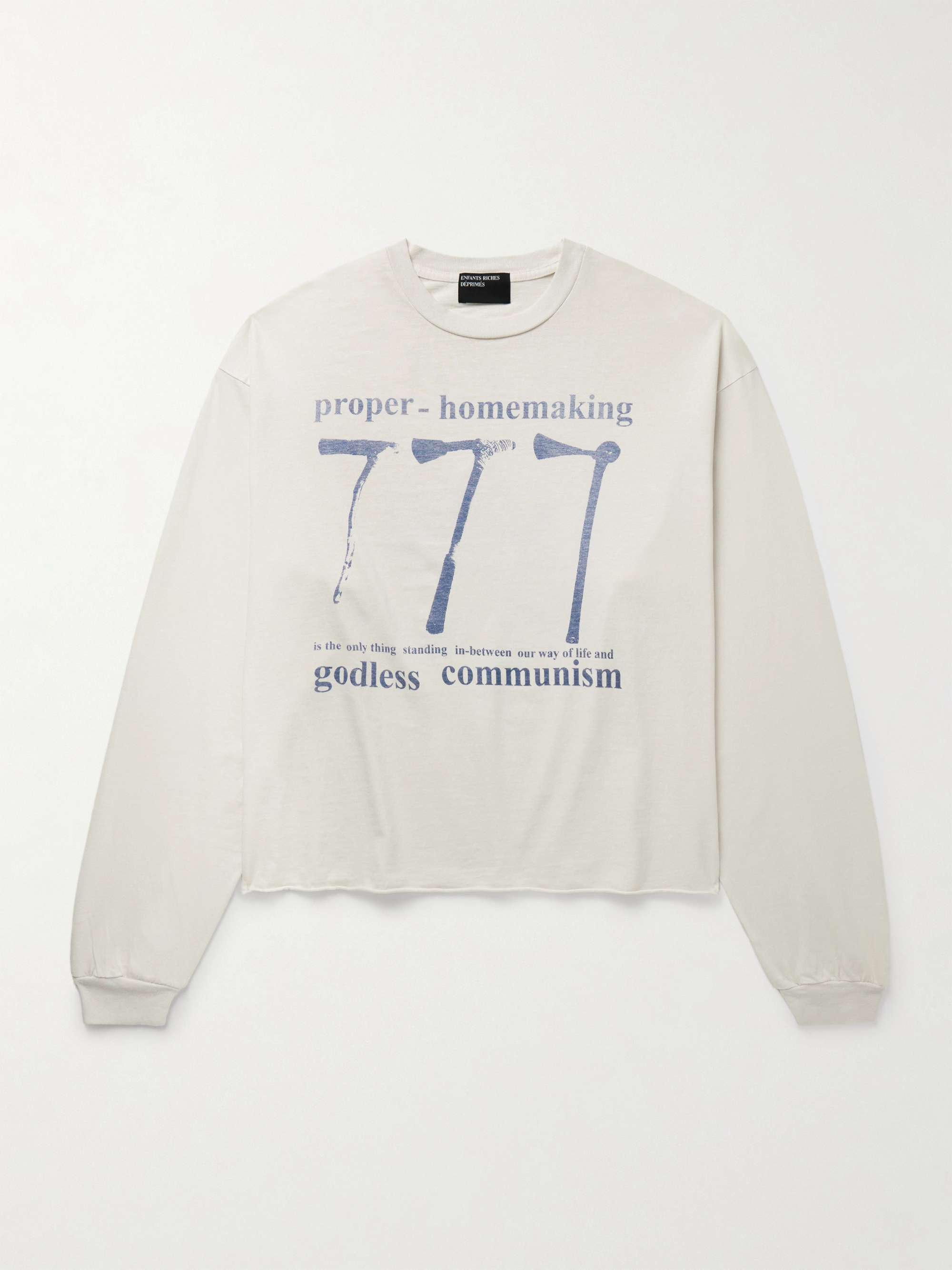 777 Printed Cotton-Jersey T-Shirt view