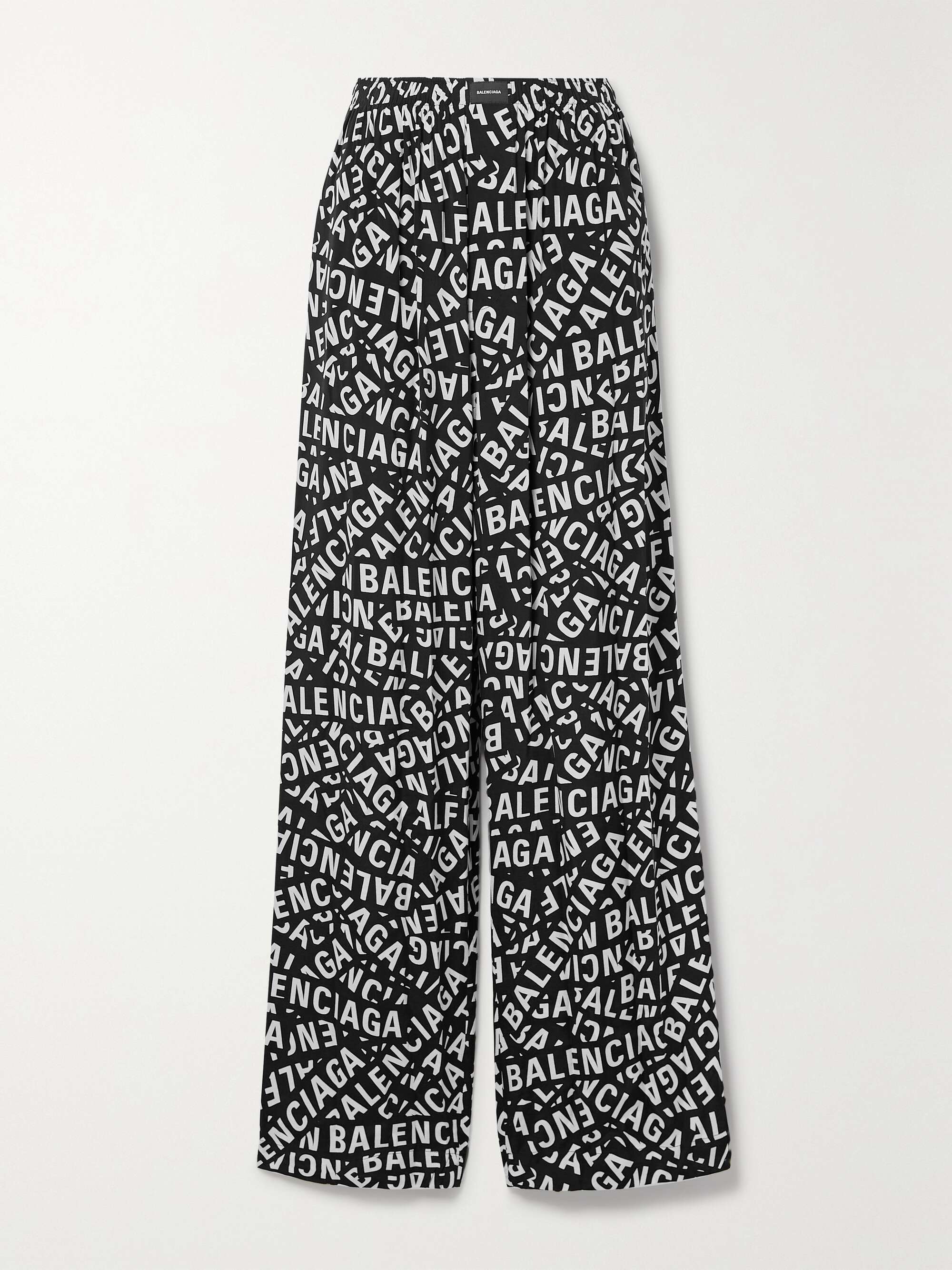 Printed poplin pajama pants view