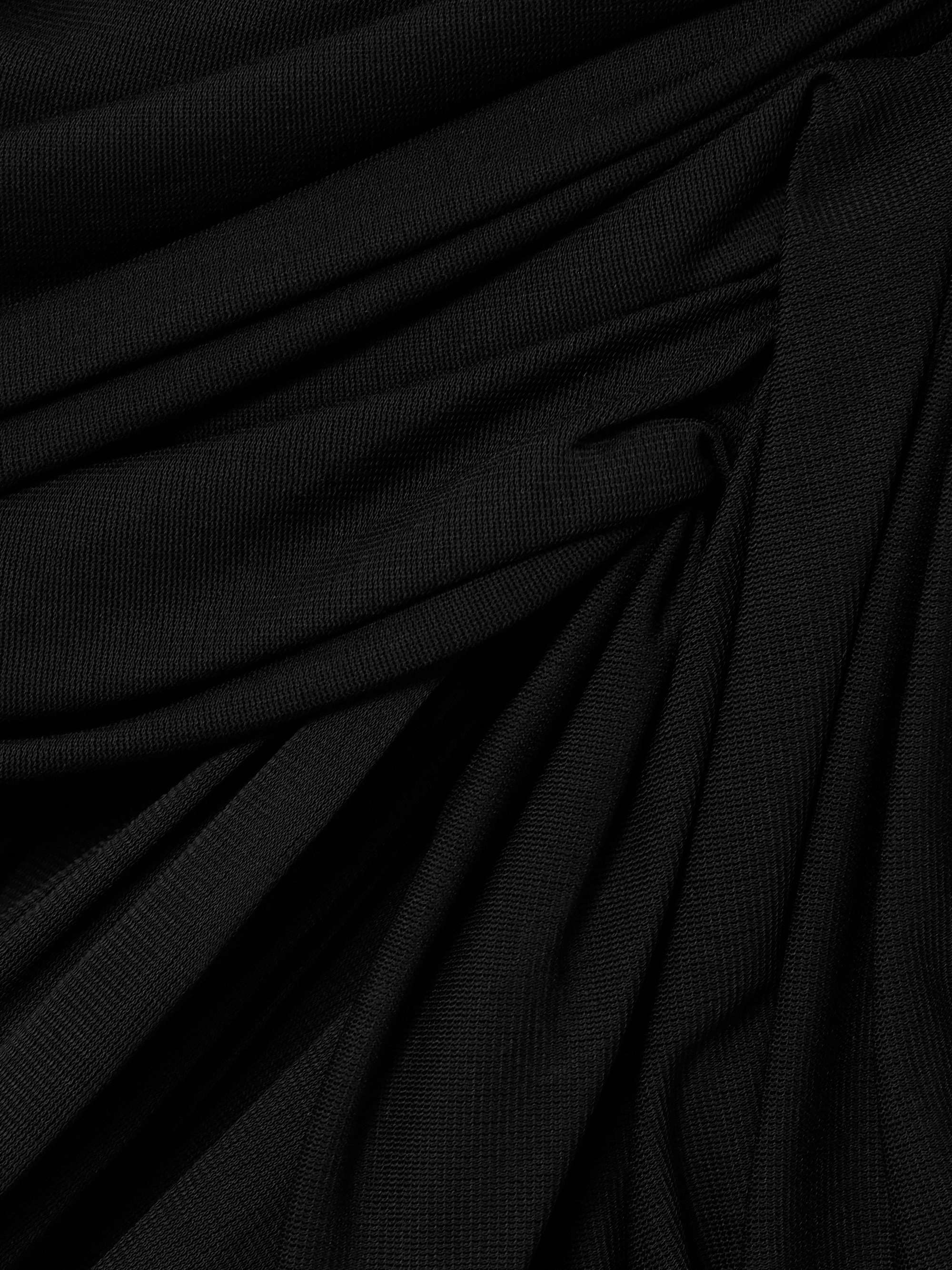 Draped gathered organza halterneck gown view