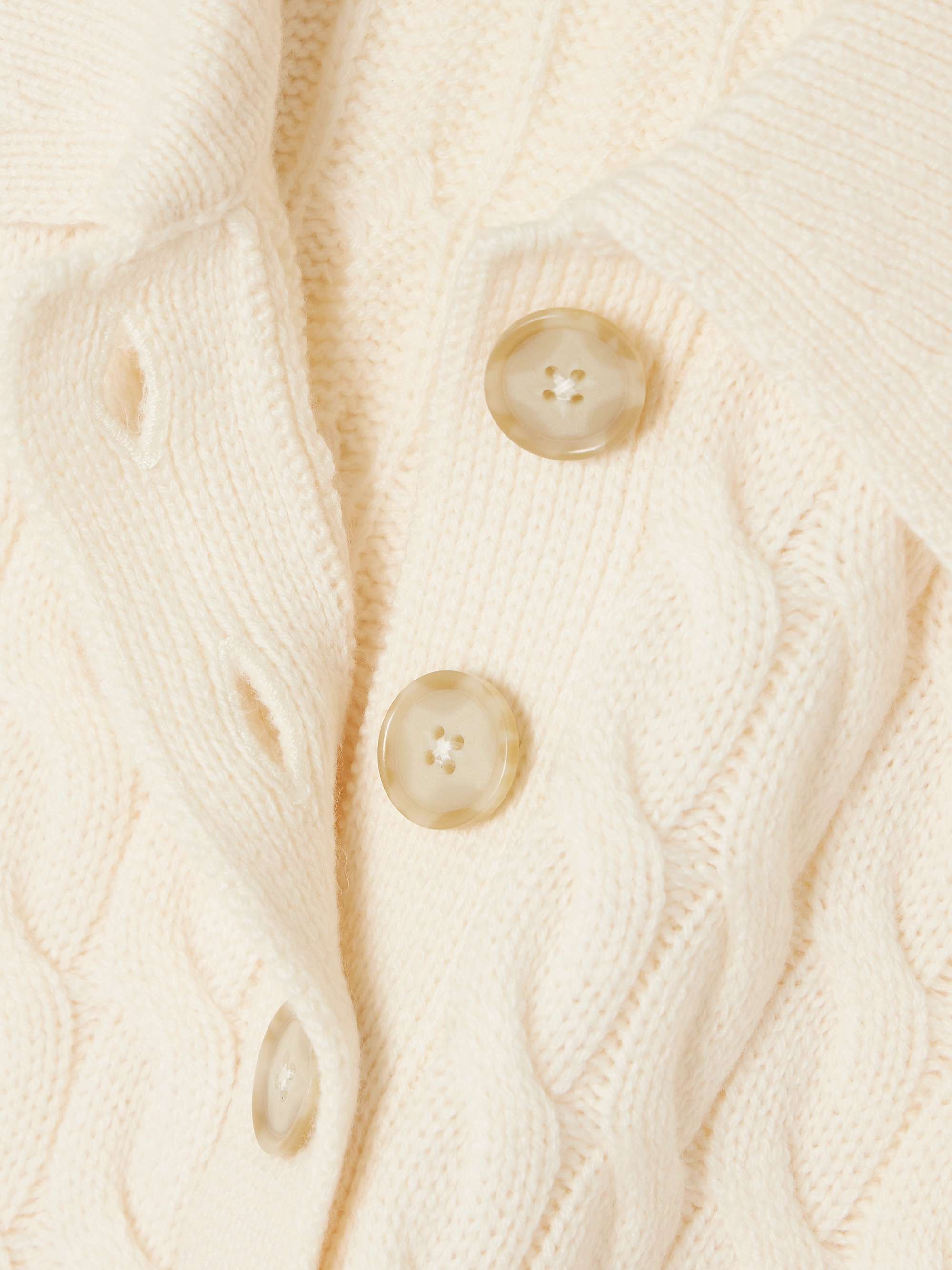Cable-knit wool vest view