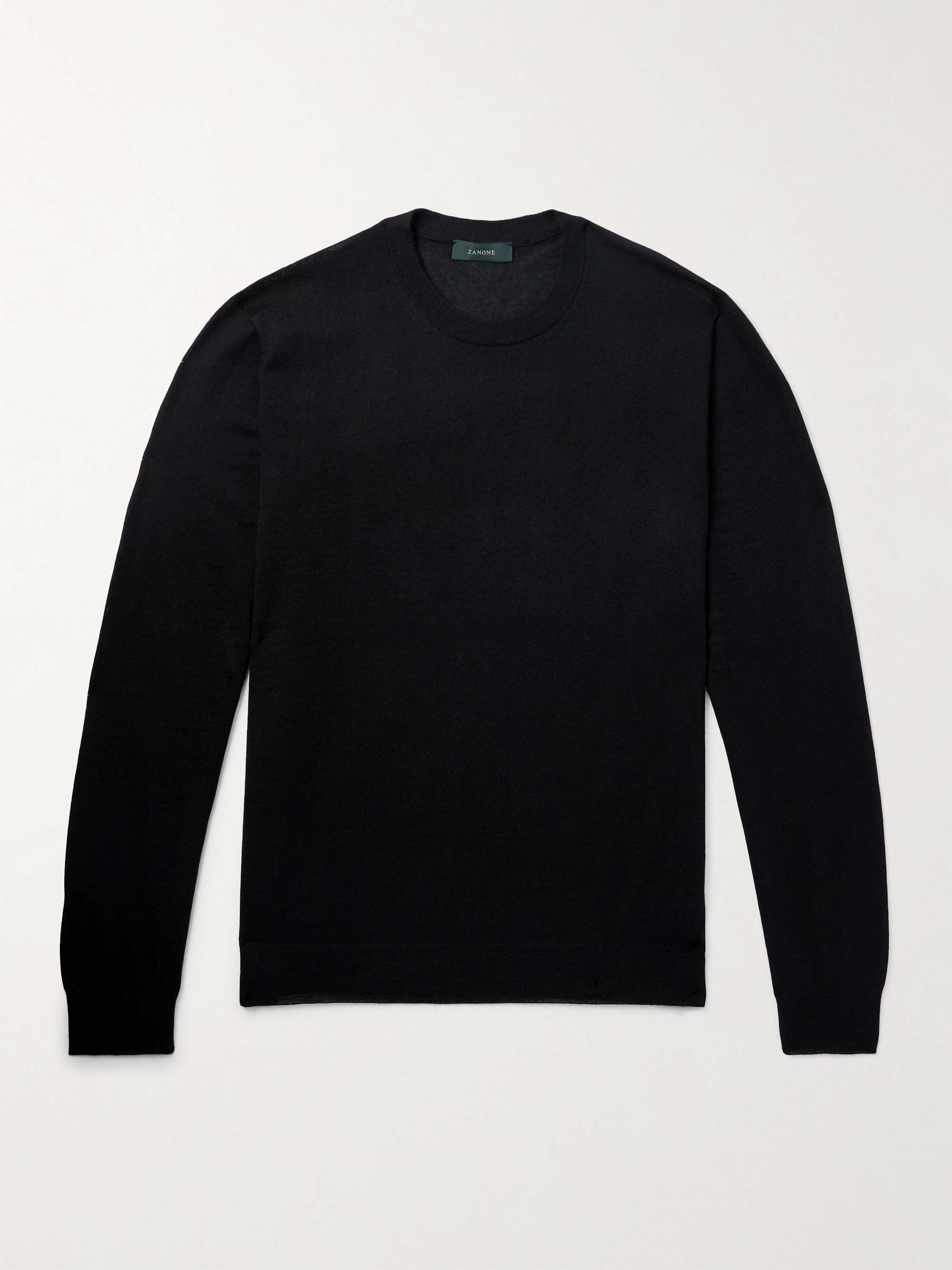 Zanone Cashmere and Silk-Blend Sweater view