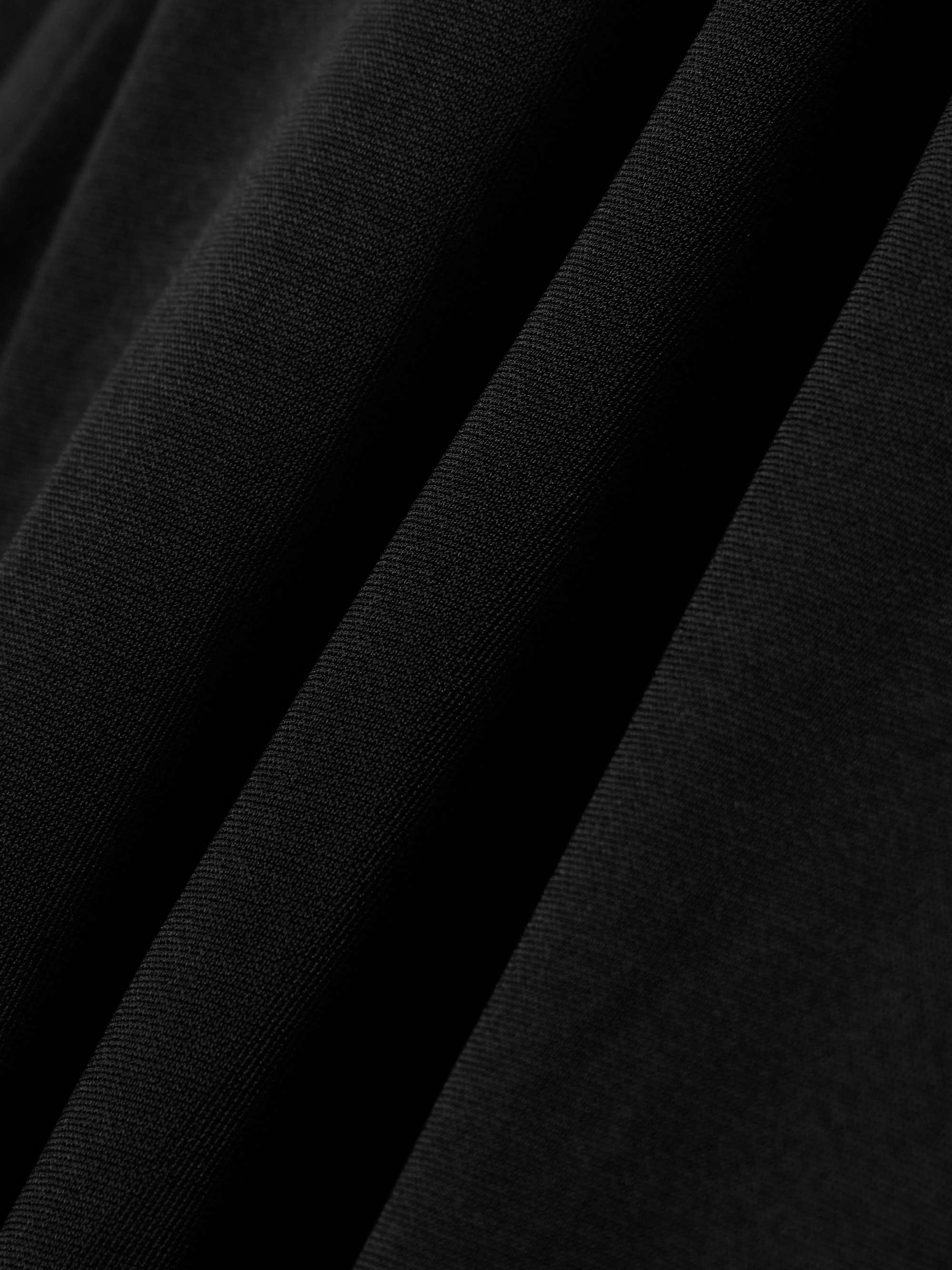 Draped layered jersey maxi dress view