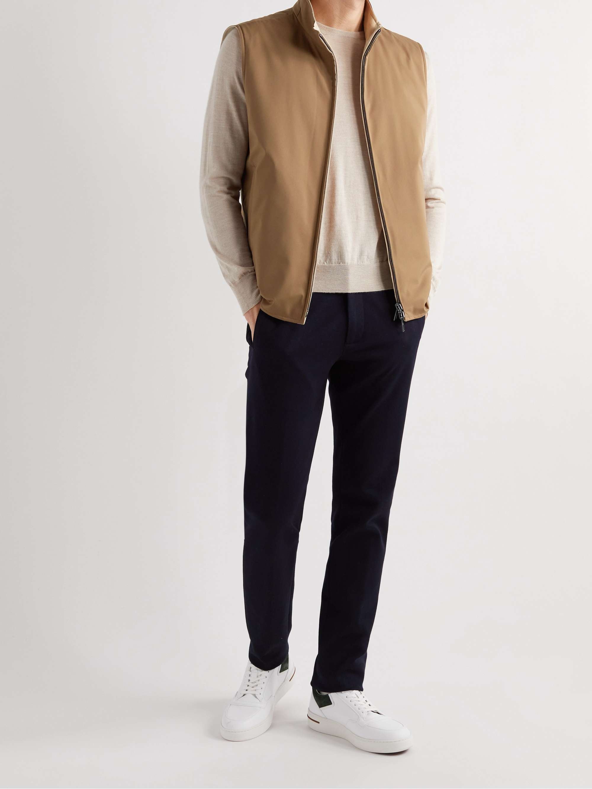 Marlin Reversible Shell and Linen and Silk-Blend Gilet view