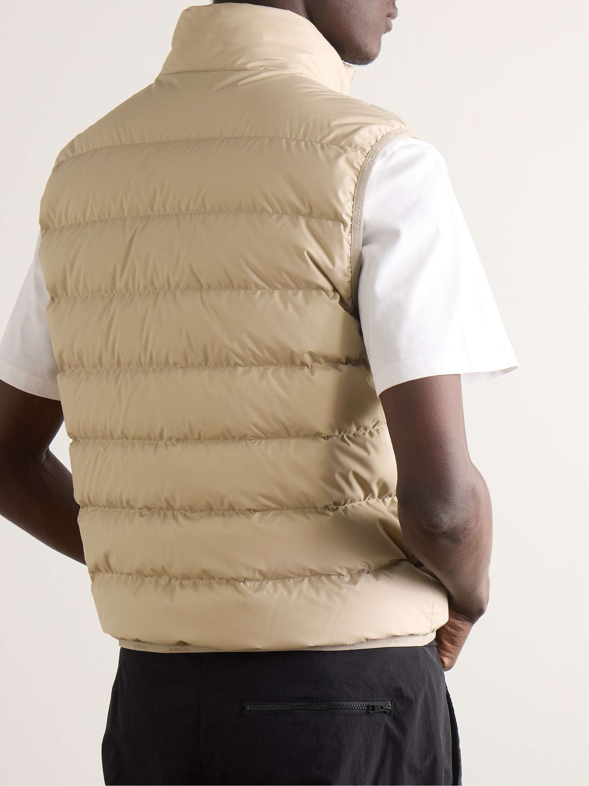 Contrin Slim-Fit Logo-Appliquéd Quilted Shell Down Gilet view