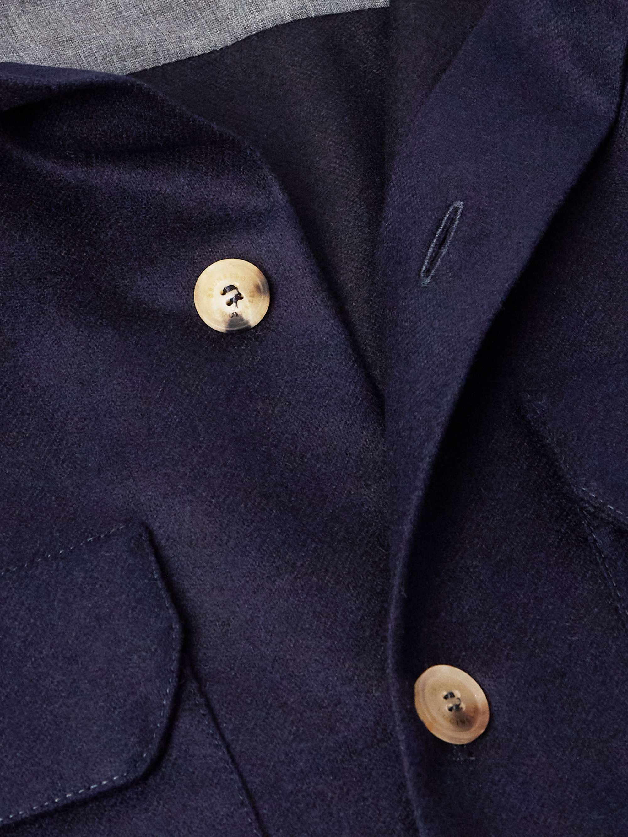 Brushed Wool-Twill Overshirt view