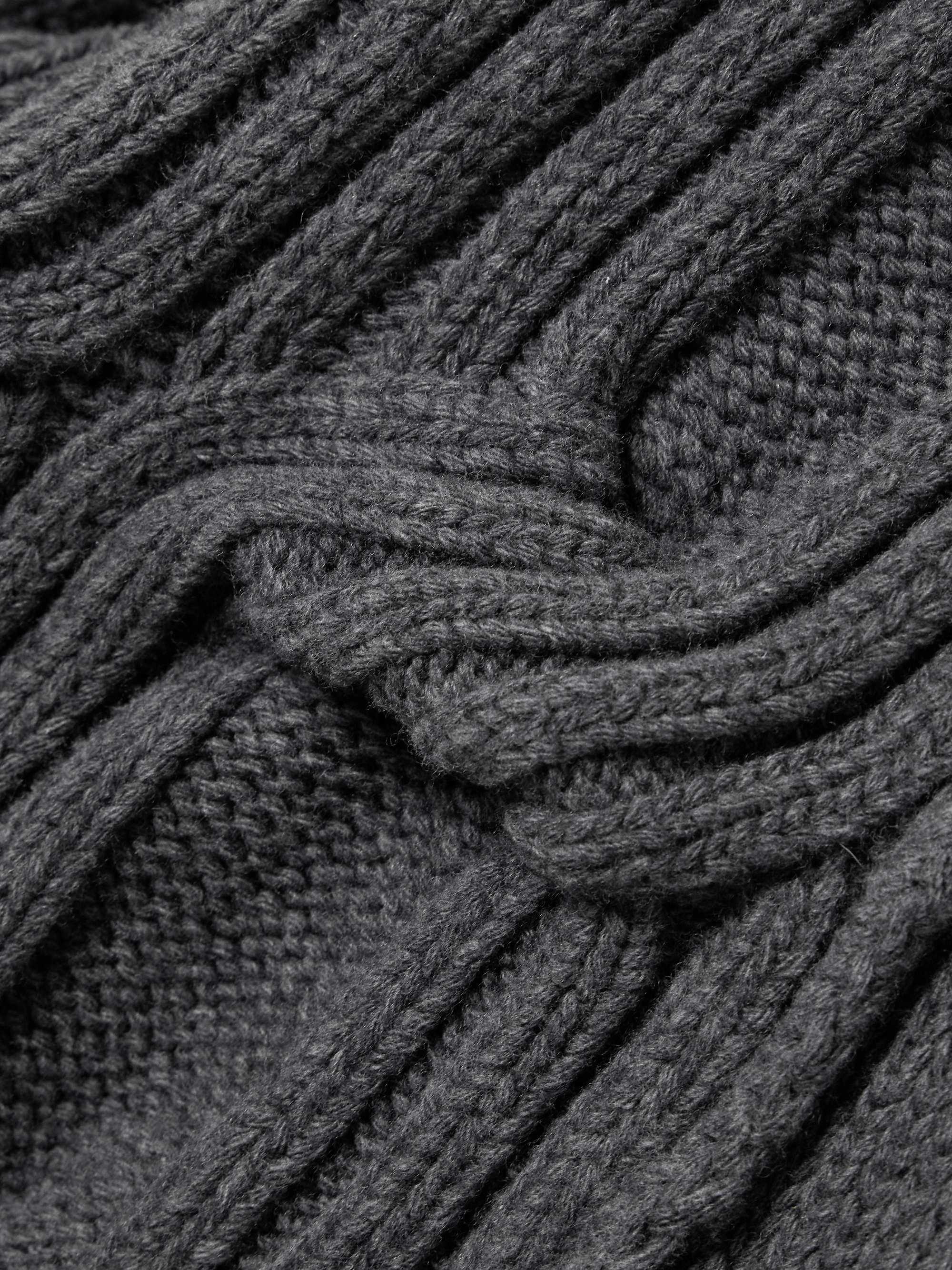 Falabella cable-knit wool cardigan view