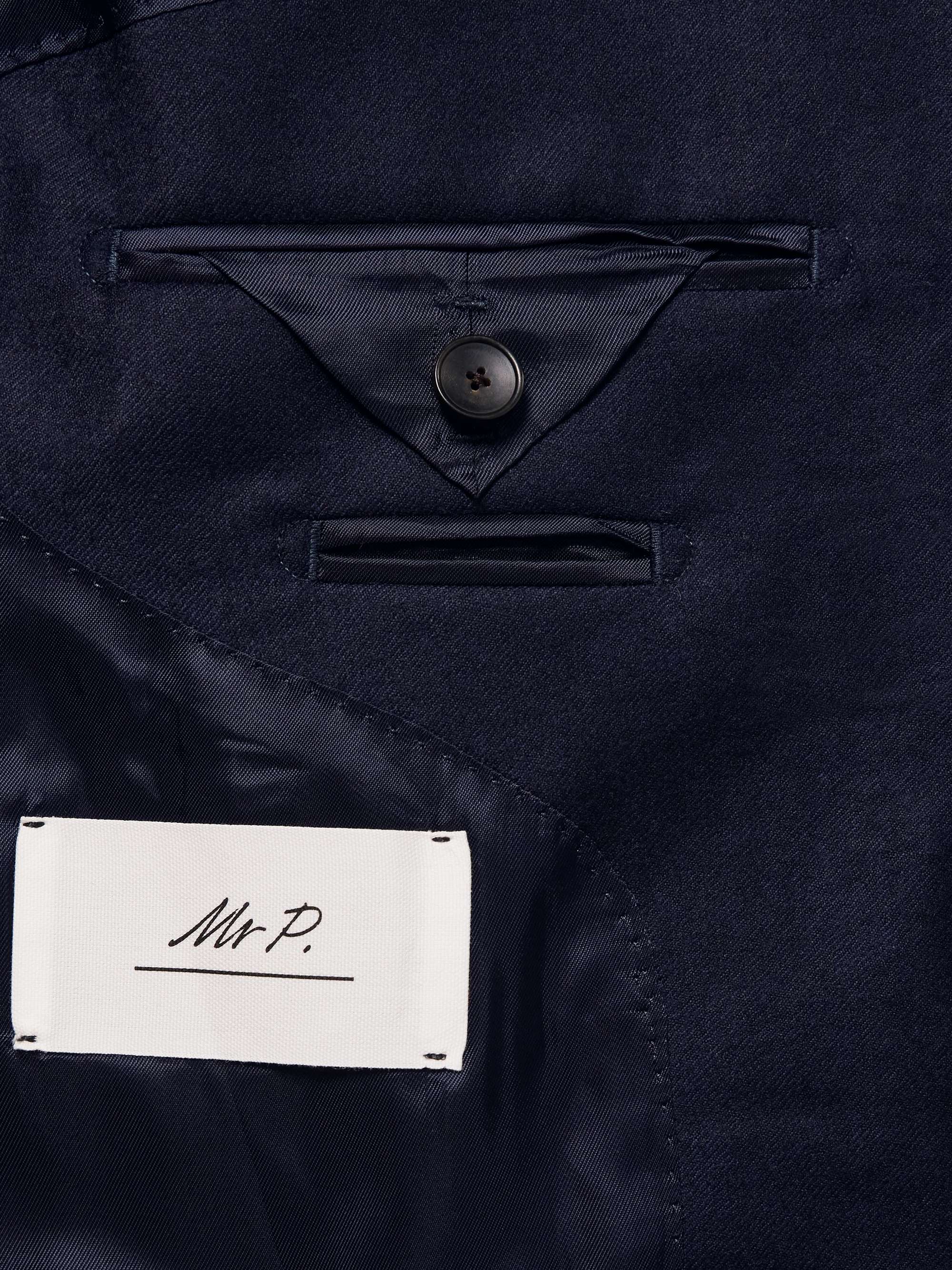 Slim-Fit Wool-Flannel Suit Jacket view