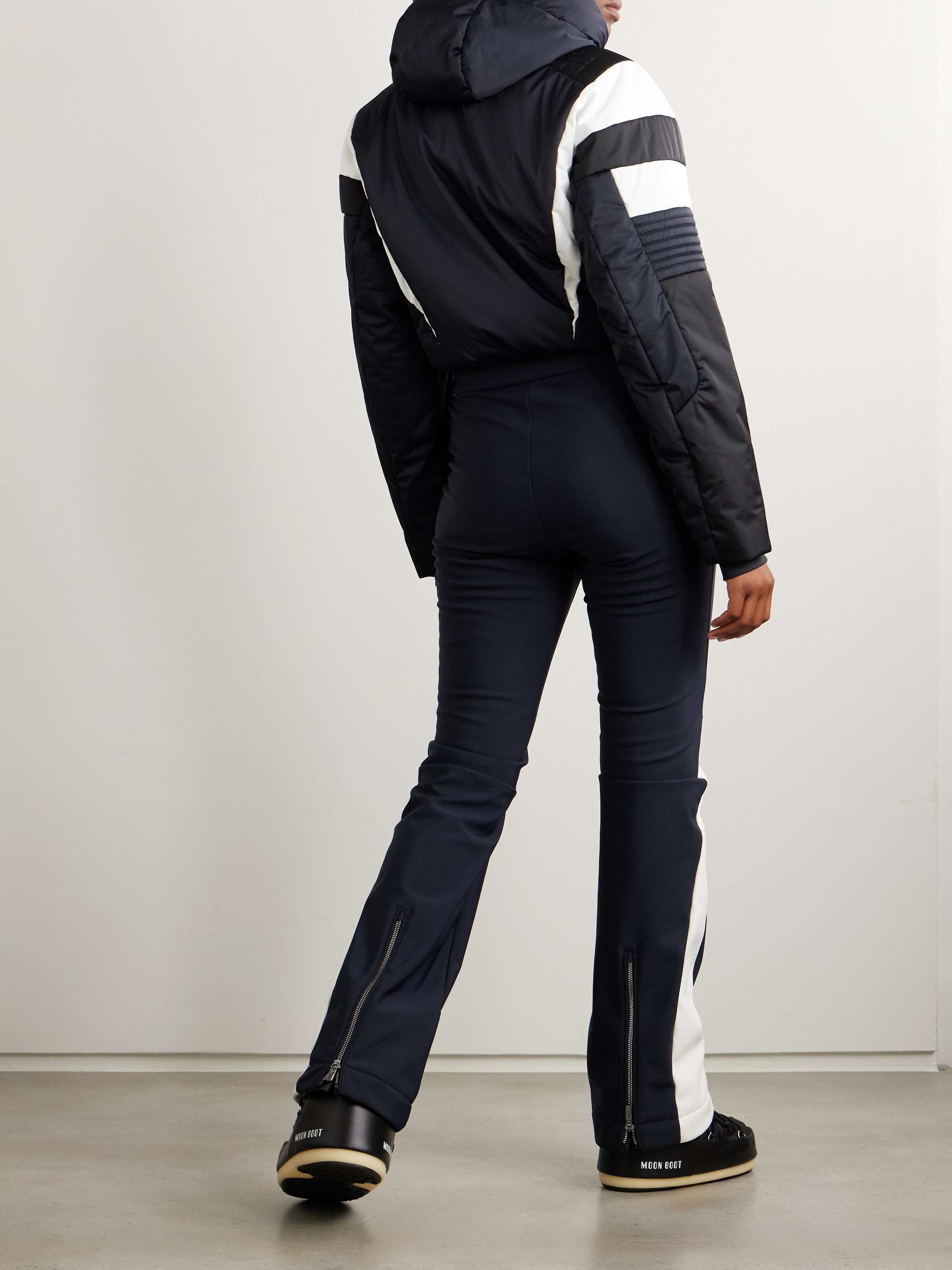Julienne hooded padded paneled ski suit view