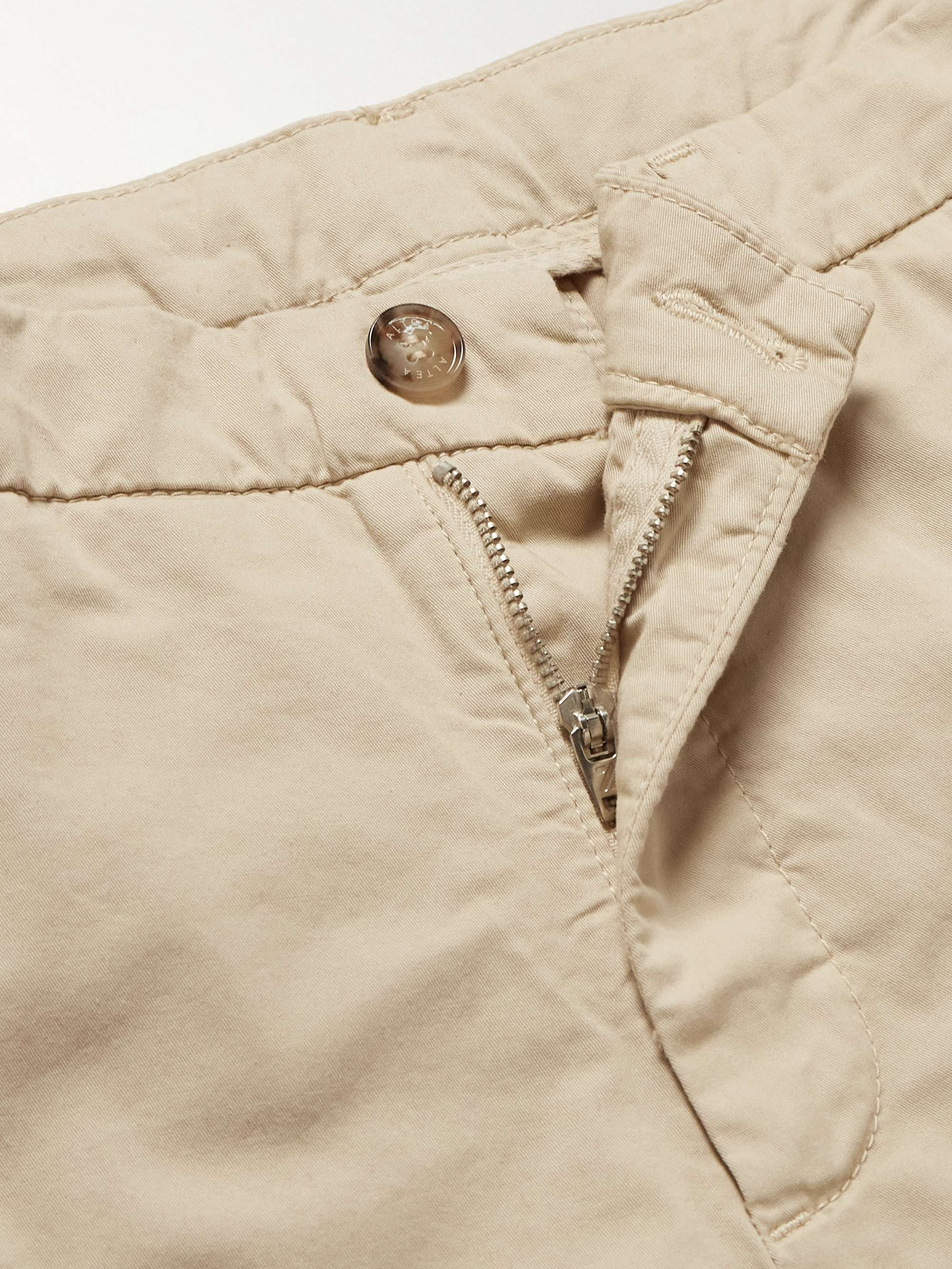 Dumbo Straight-Leg Cotton-Blend Gabardine Trousers view