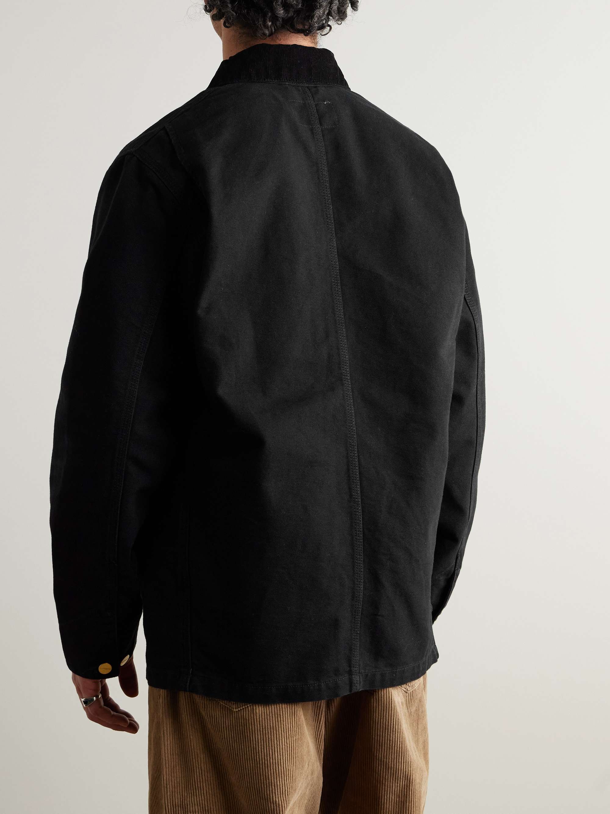 OG Corduroy-Trimmed Cotton-Canvas Chore Jacket view
