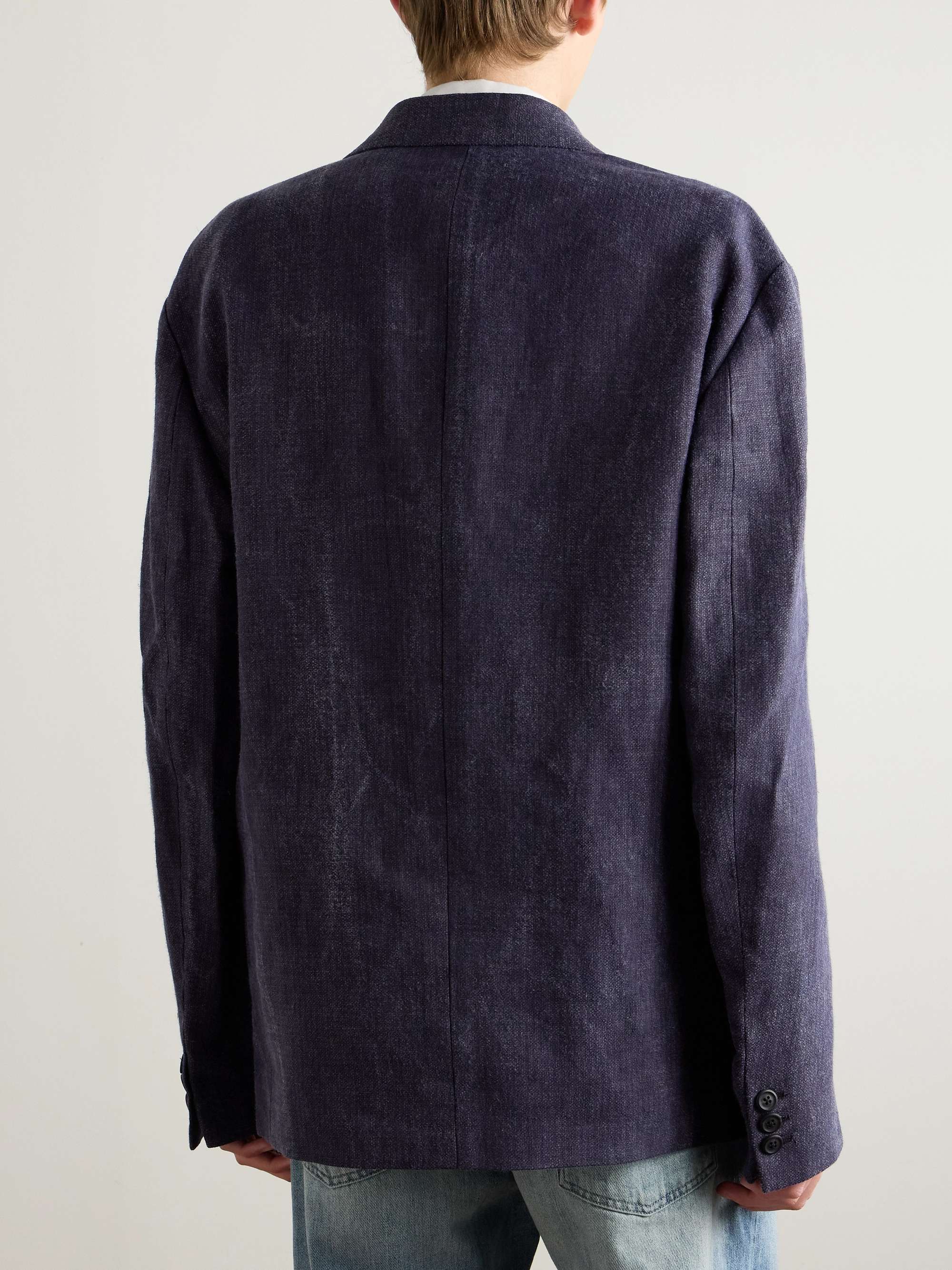 Shinjuku Oversized Textured-Linen Blazer view
