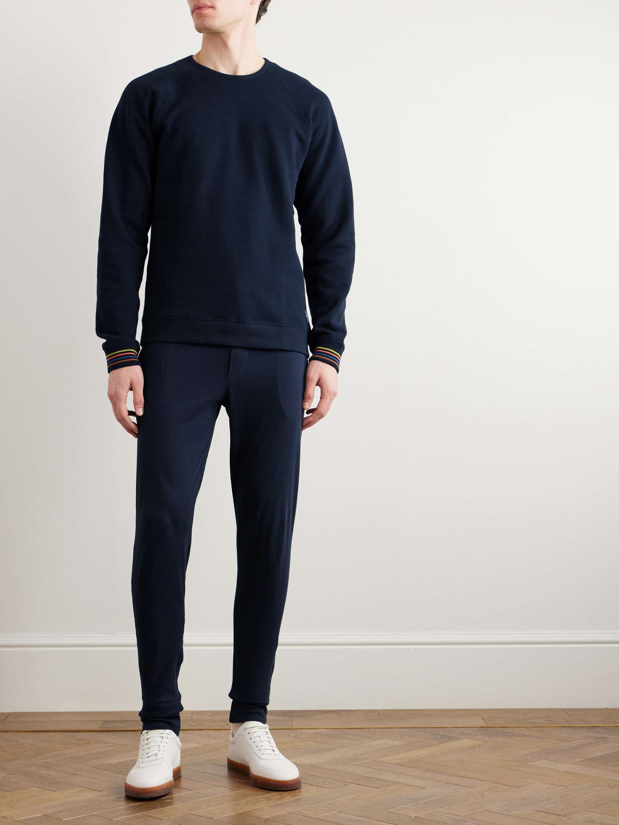 Slim-Fit Tapered Cotton-Jersey Sweatpants view
