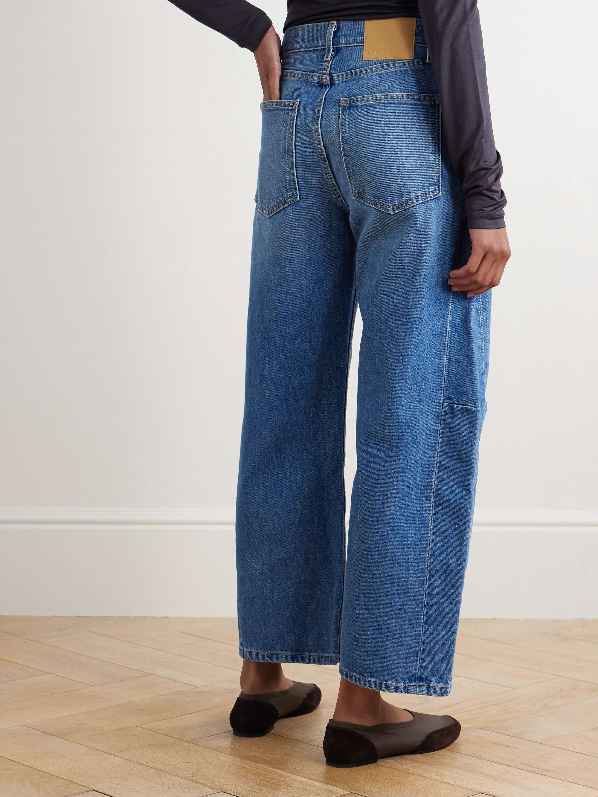 Slim Lasso mid-rise barrel-leg jeans view
