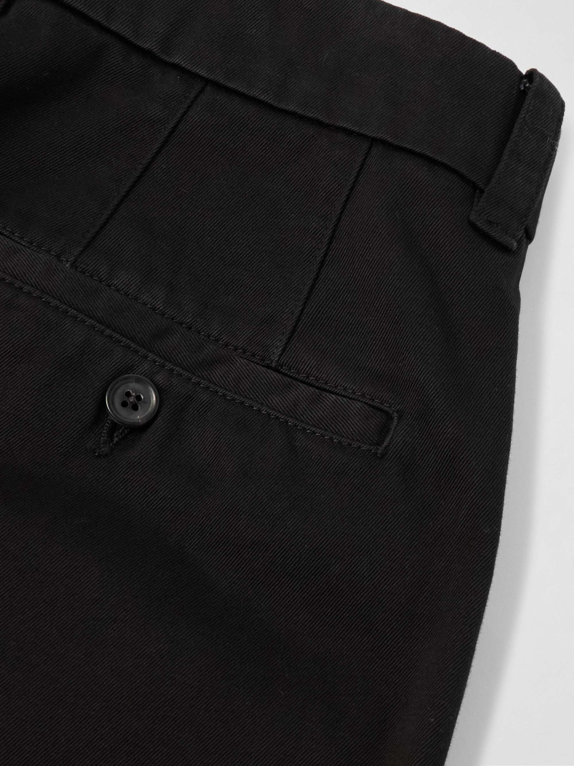 Utility Tapered Garment-Dyed Cotton-Twill Trousers view