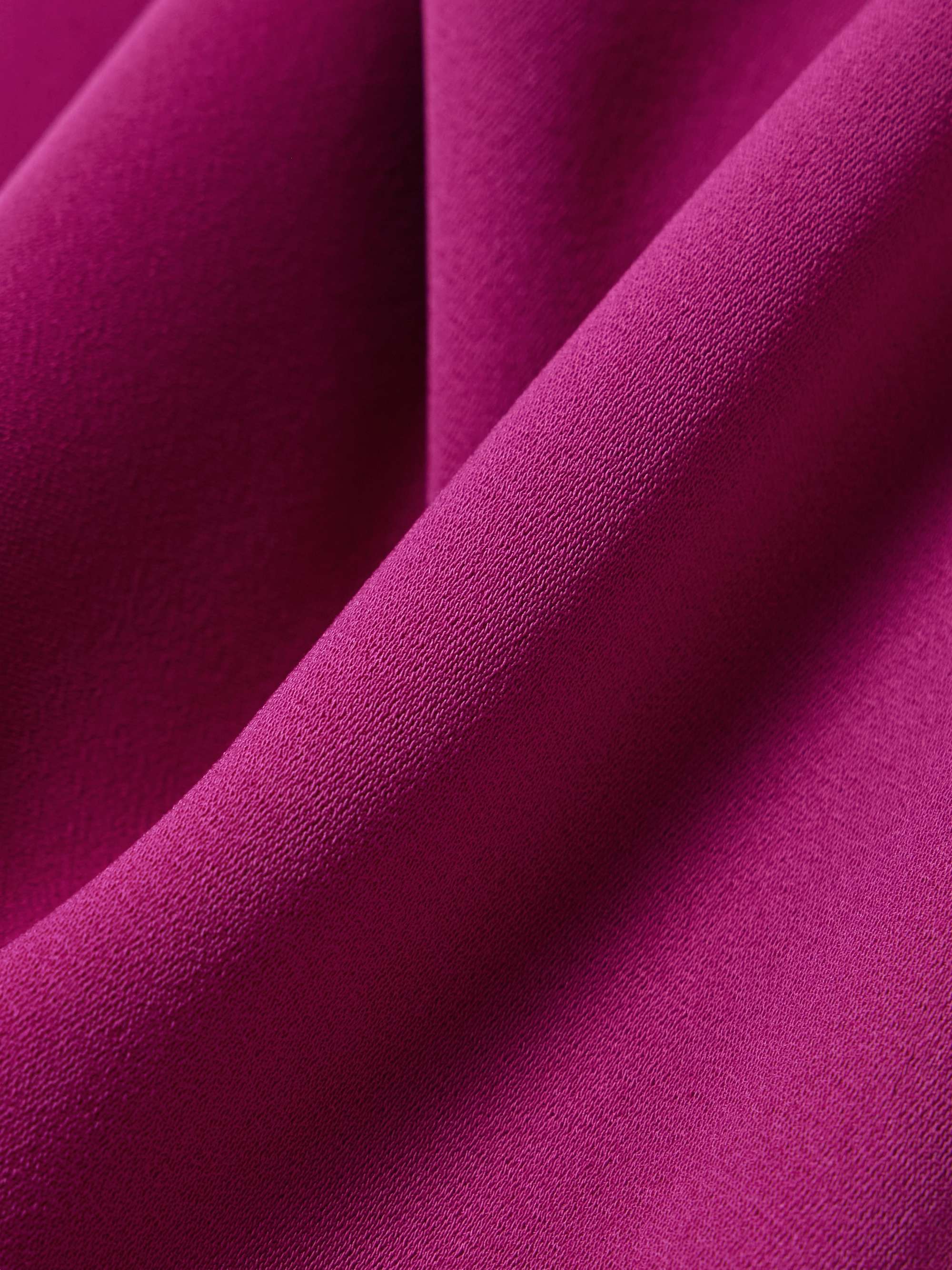 Kira one-shoulder draped crepe midi dress view