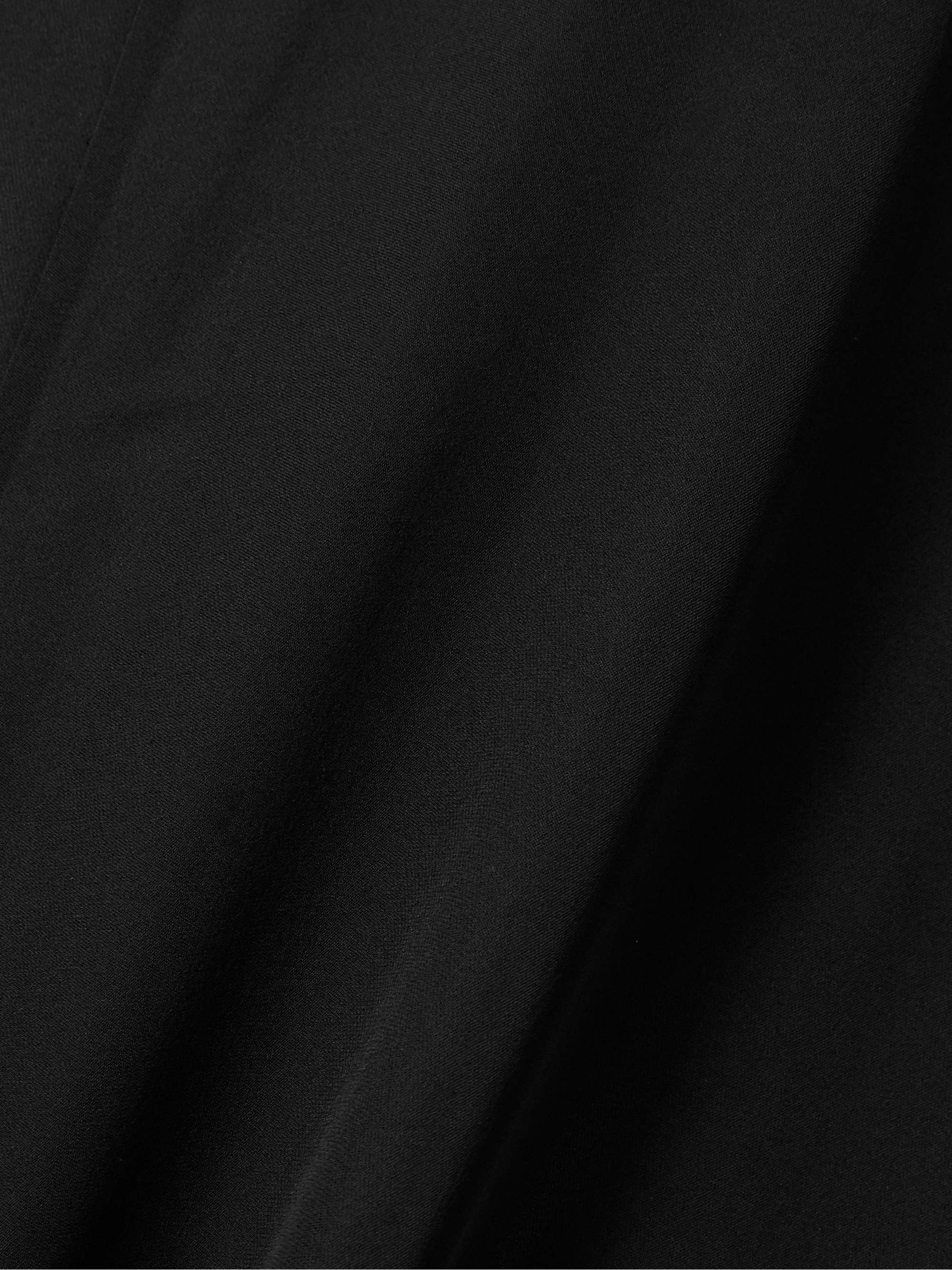 Lexi open-back tie-neck silk-chiffon turtleneck maxi dress view