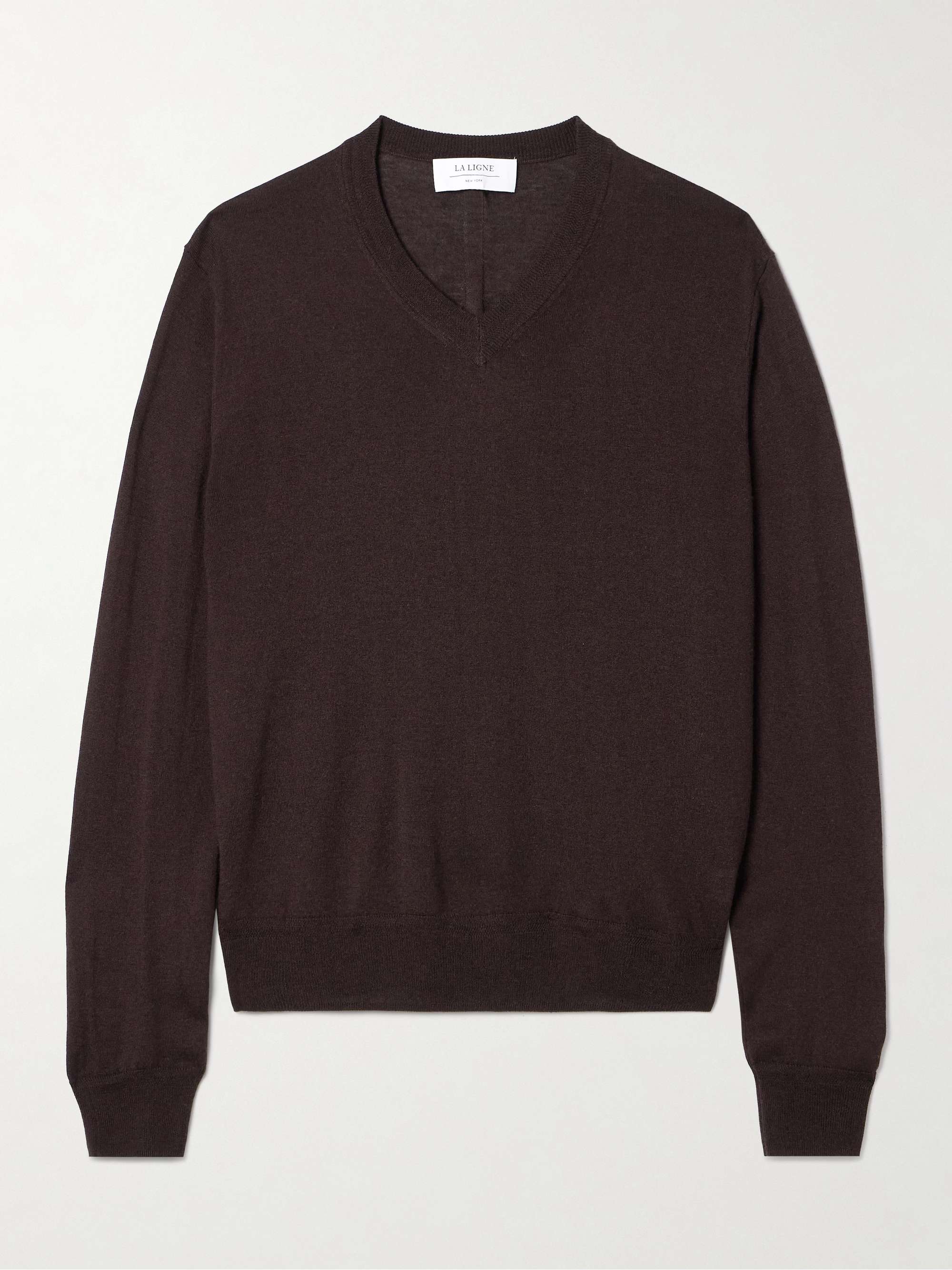 Ben silk, wool and cashmere-blend sweater view