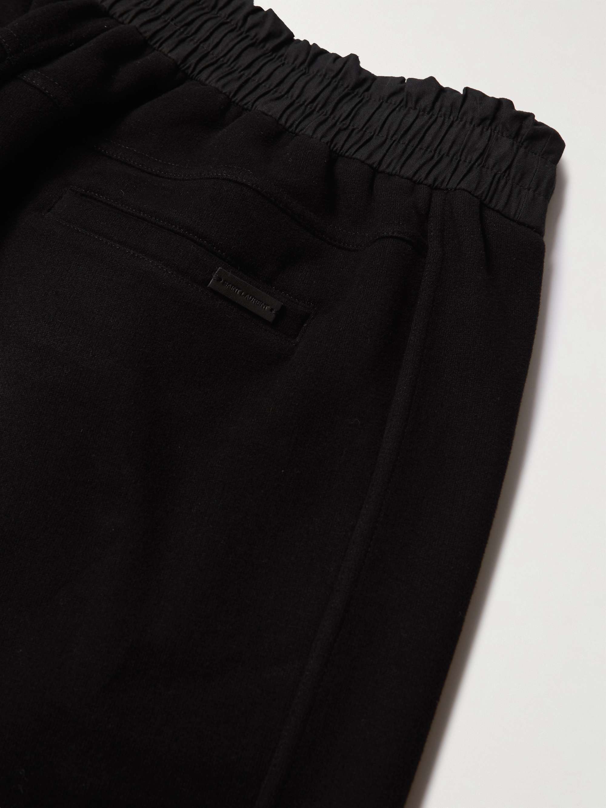 Straight-Leg Logo-Embroidered Cotton-Jersey Drawstring Shorts view