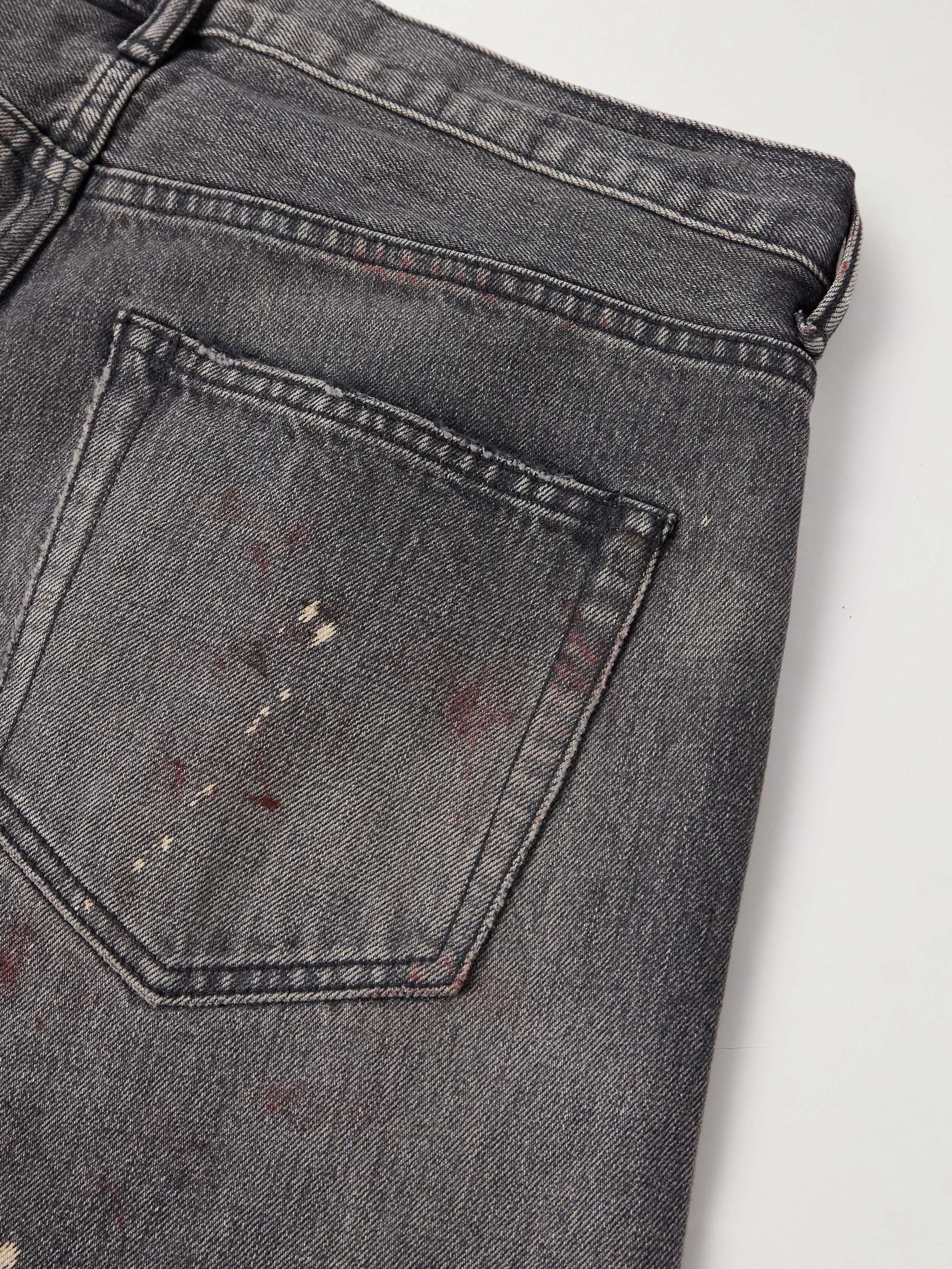 The Daze Straight-Leg Distressed Selvedge Jeans view