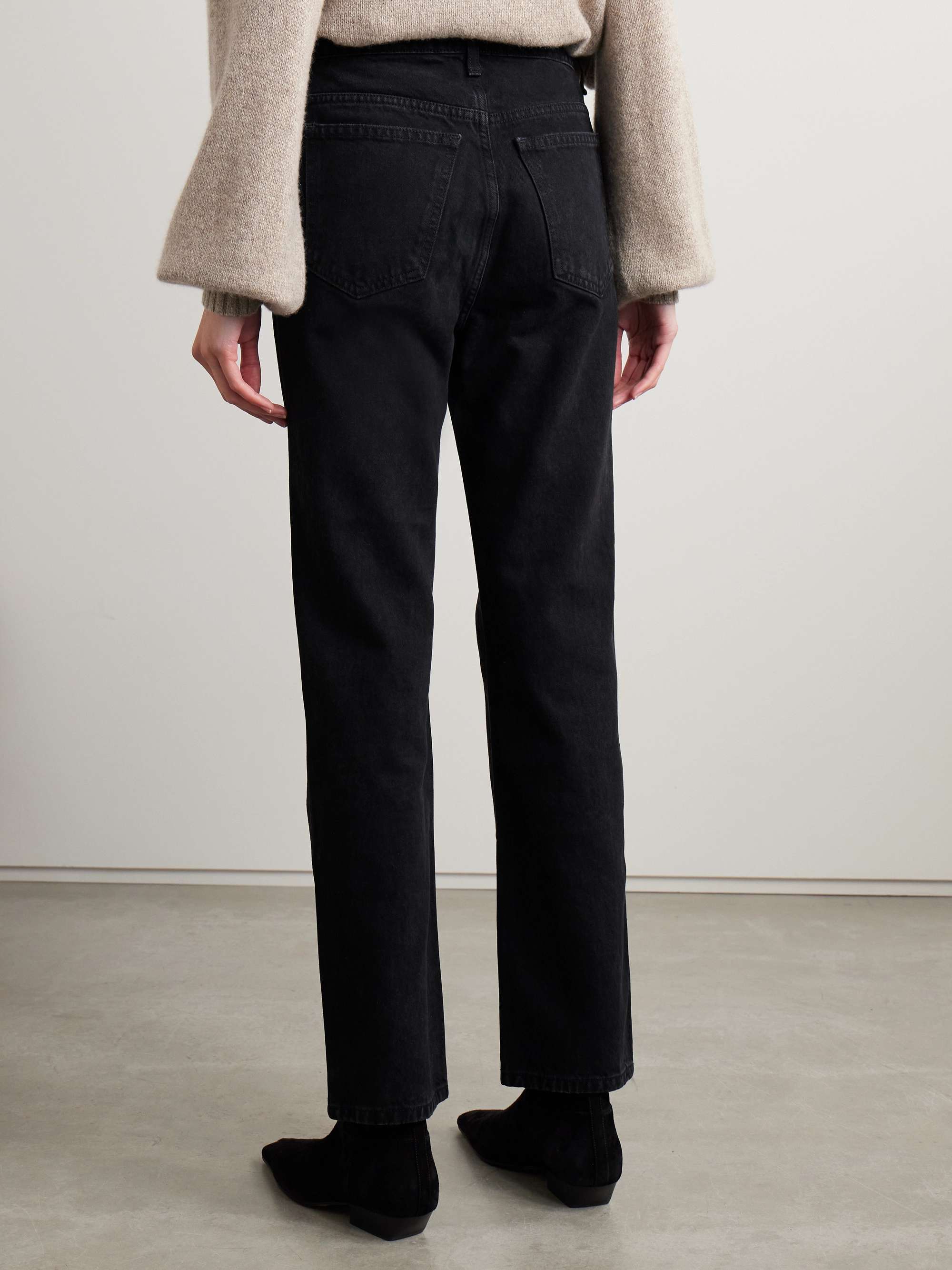 Abigail cropped high-rise straight-leg jeans view