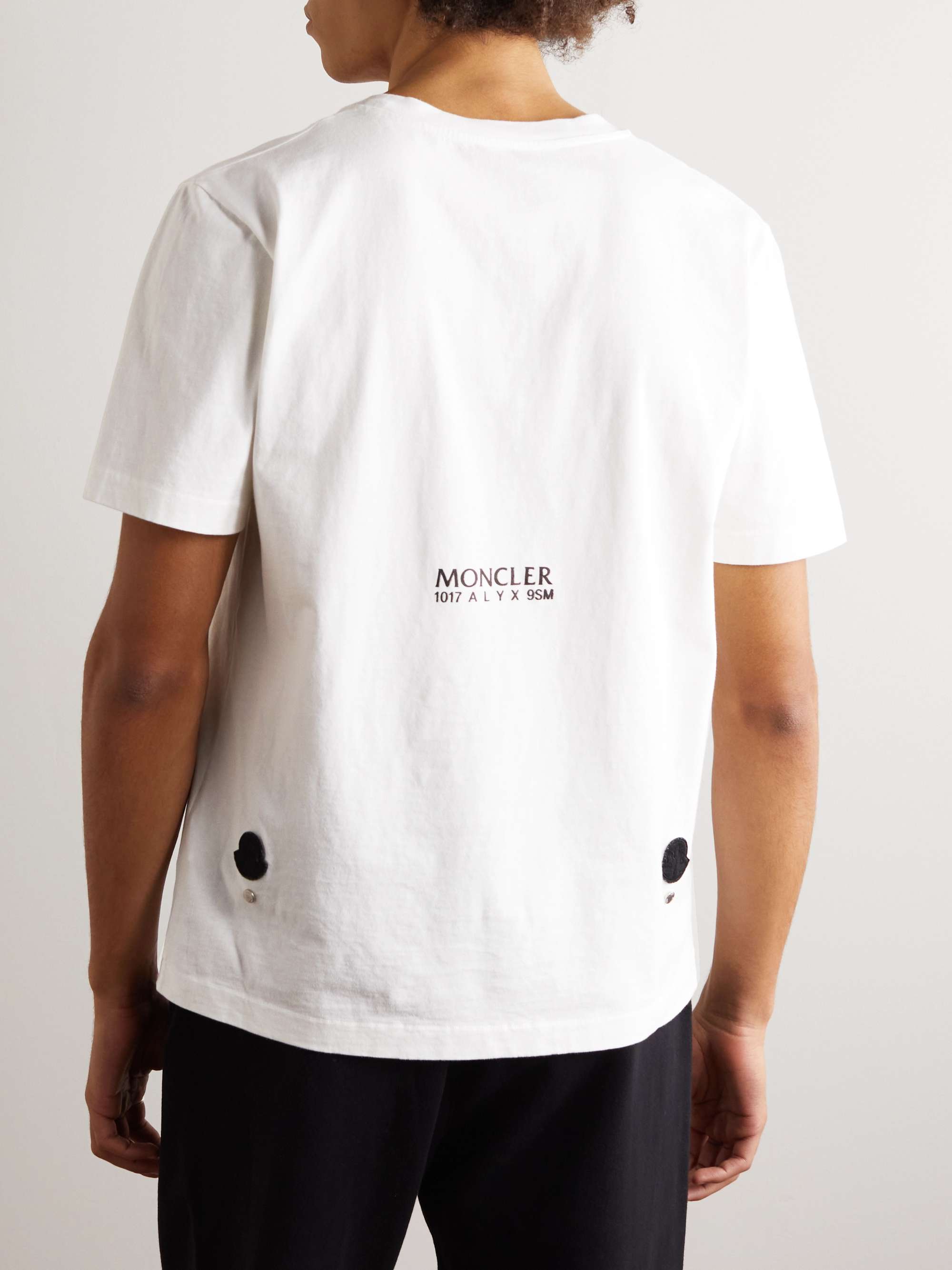 6 Moncler 1017 ALYX 9SM Logo-Embellished Cotton-Jersey T-Shirt view