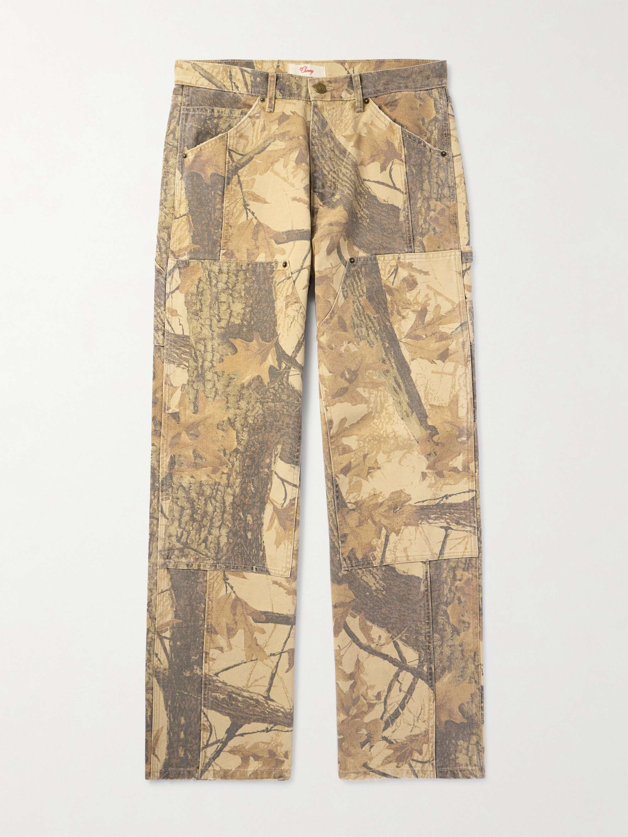 Mossy Oak Straight-Leg Printed Cotton-Canvas Trousers view