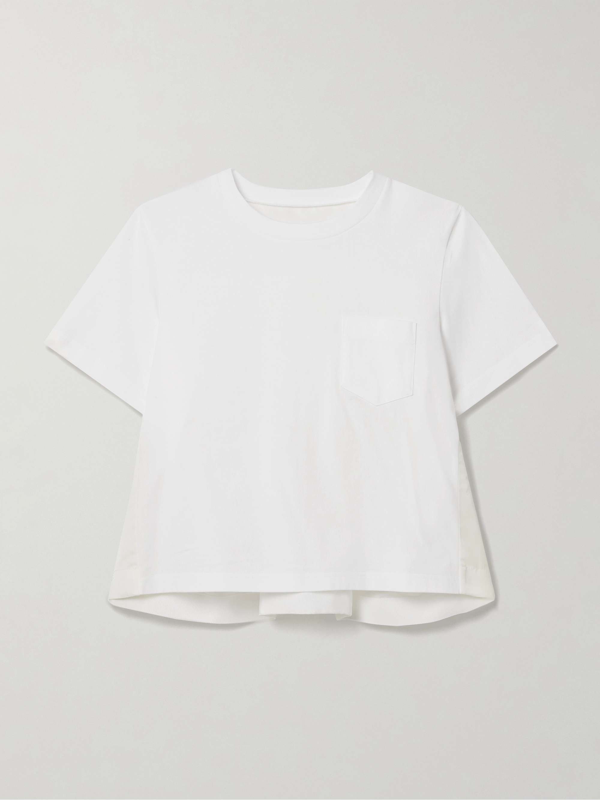 Paneled shell and cotton-jersey T-shirt view