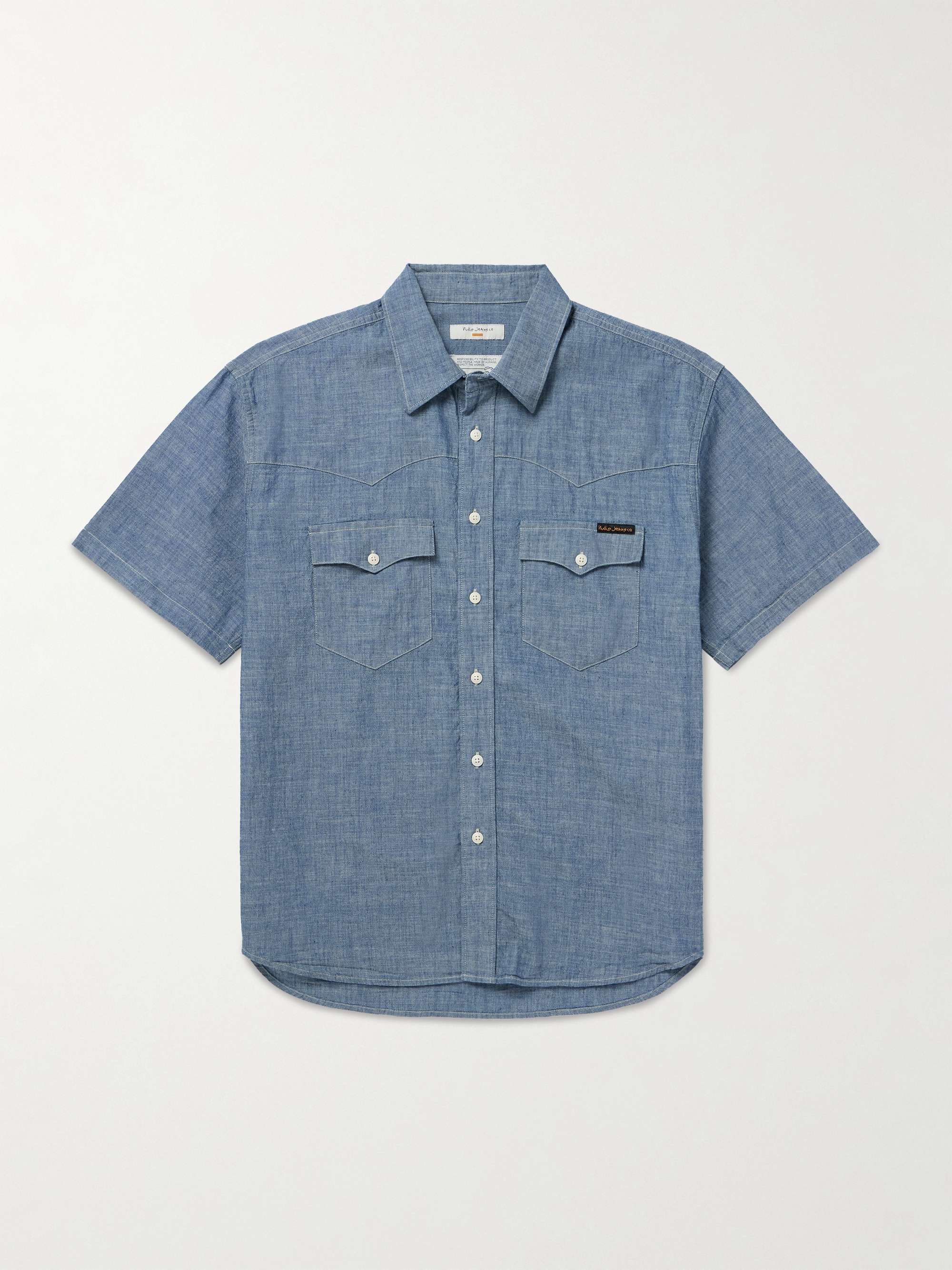 Cotton-Chambray Western Shirt view
