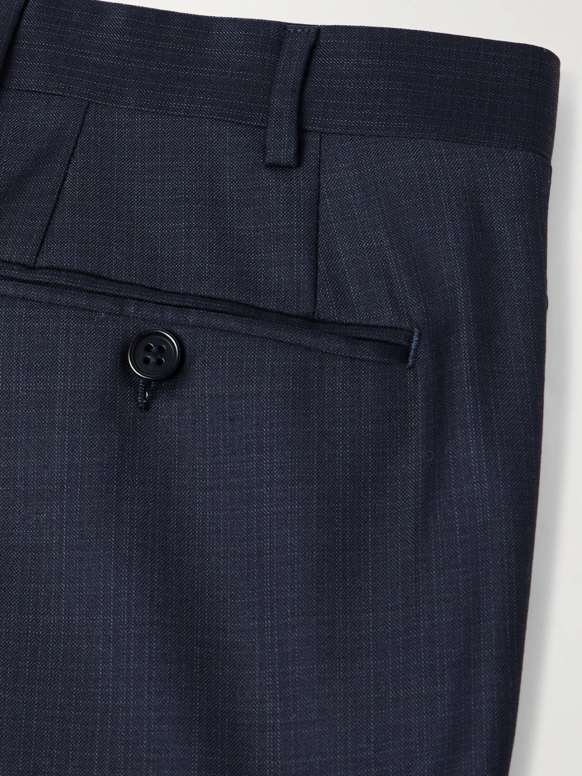 Slim-Fit Tapered Super 130s Wool Suit Trousers view