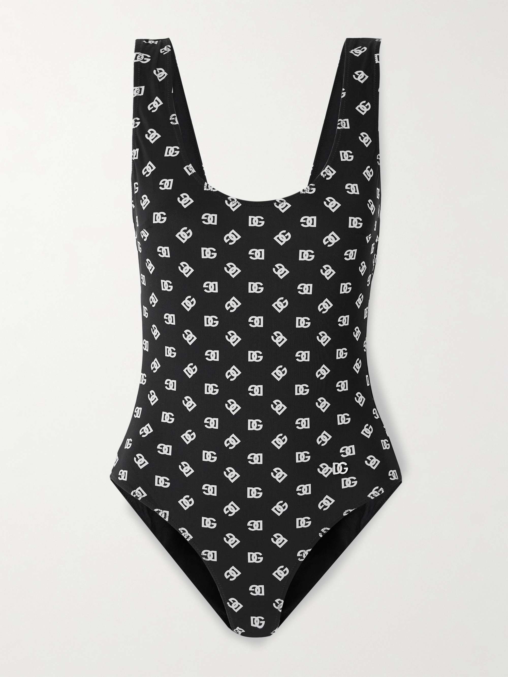 Logo-print swimsuit view