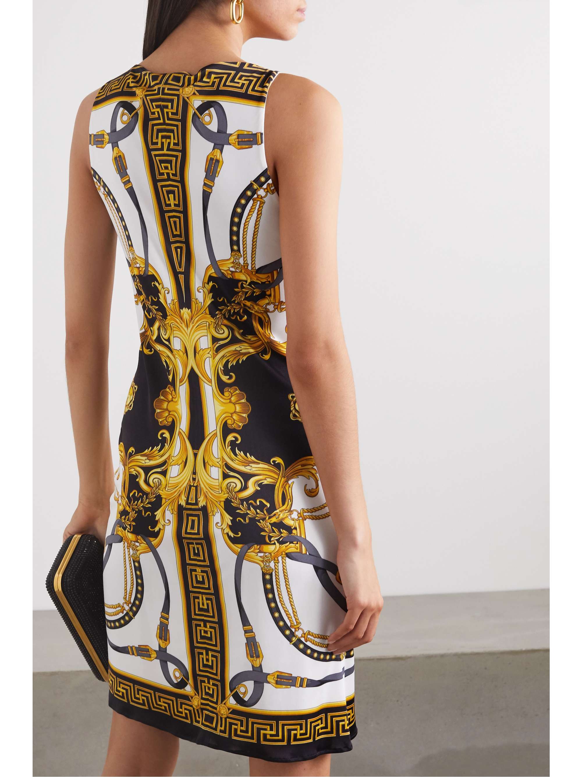 Printed jersey mini dress view