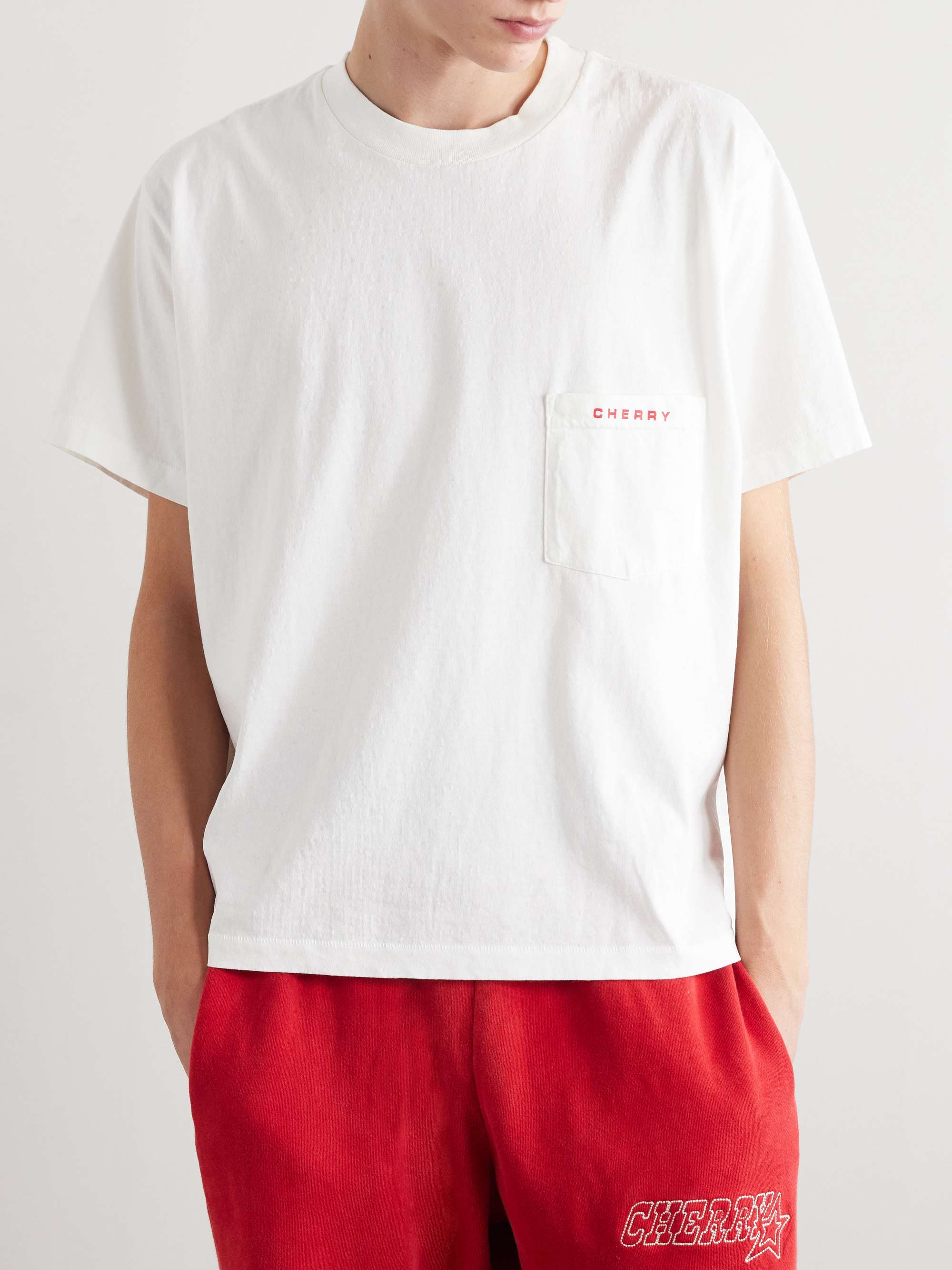 Horse Power Logo-Print Cotton-Jersey T-Shirt view