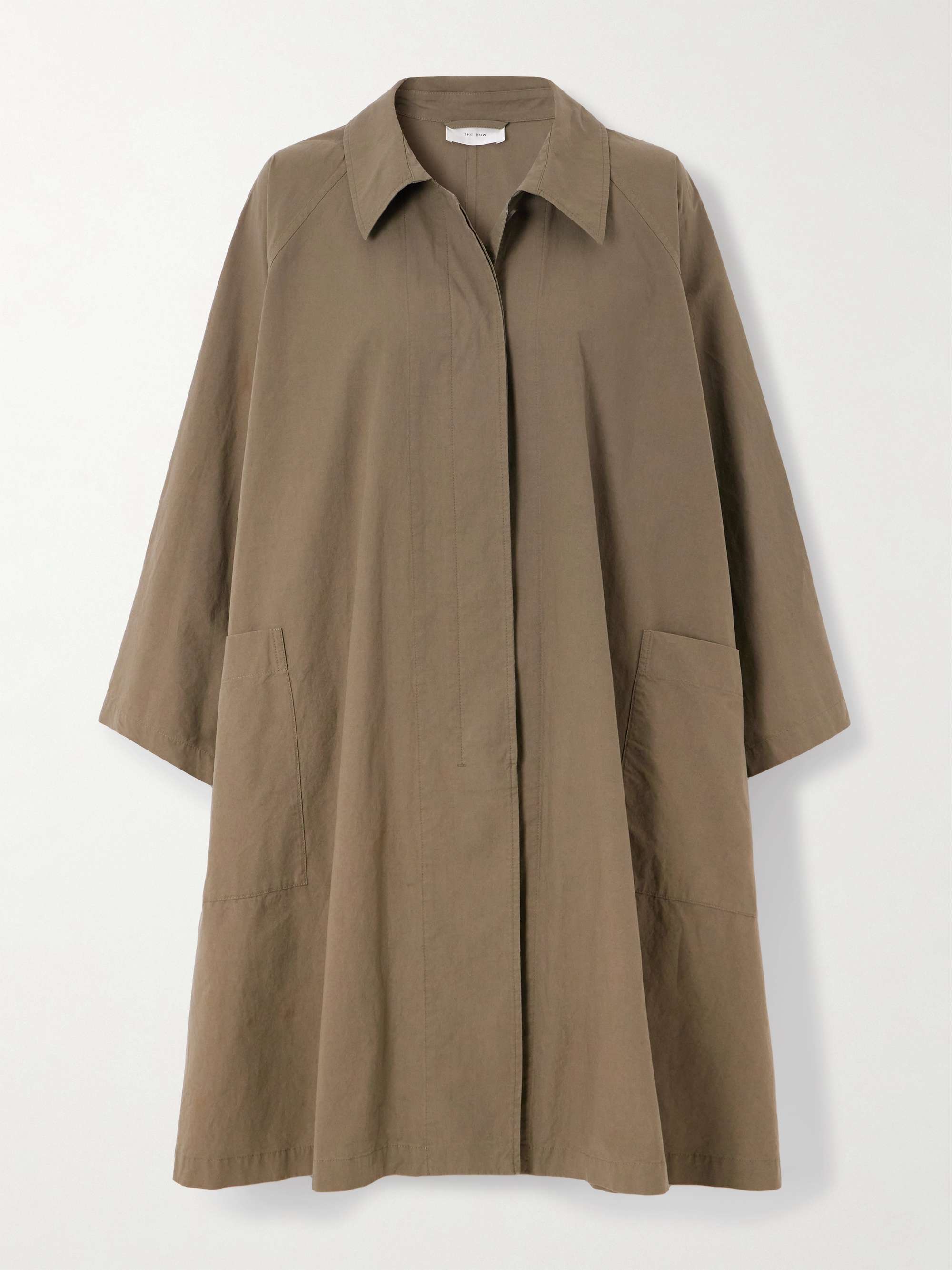 Leins oversized pleated cotton-poplin trench coat view