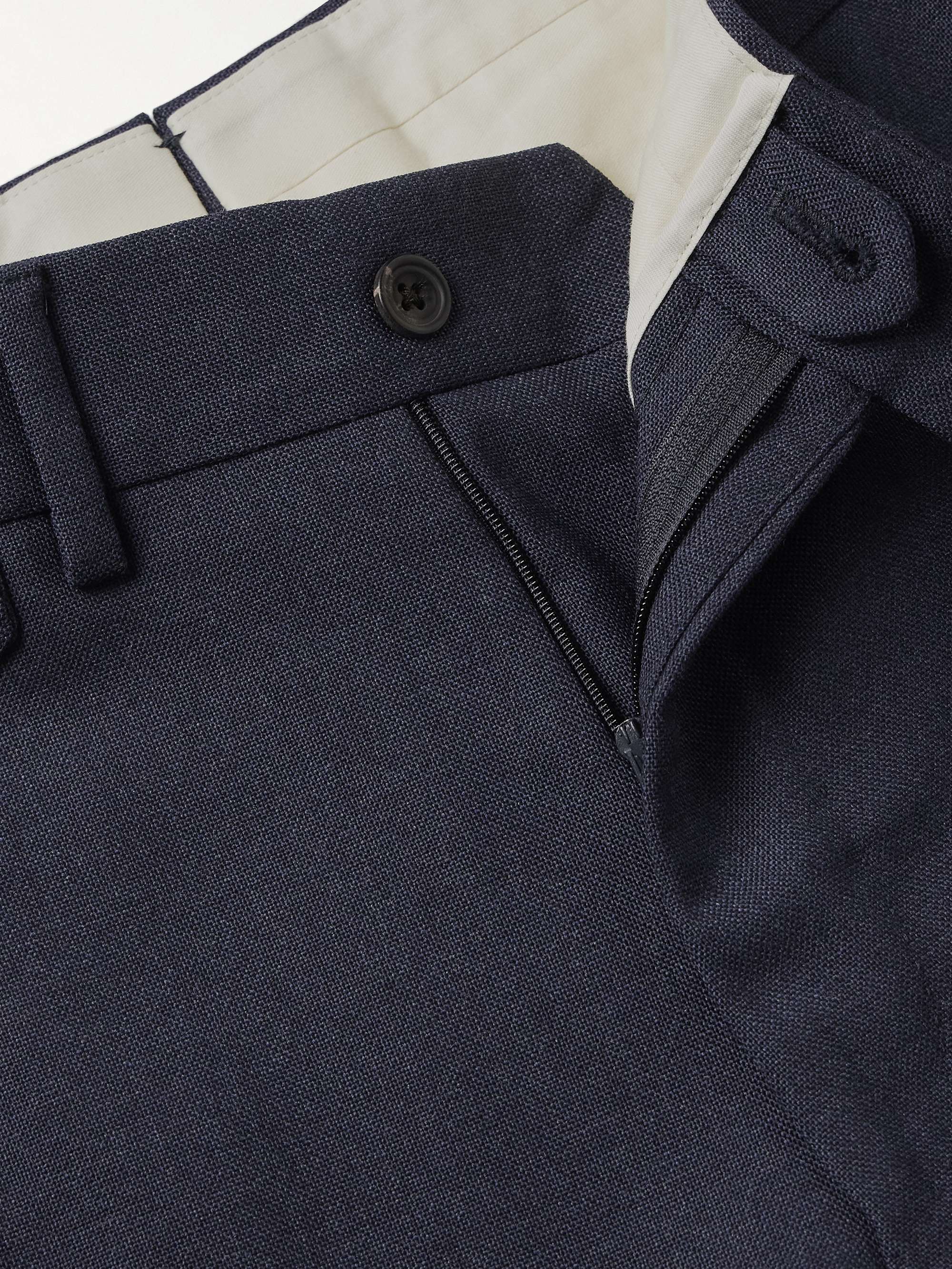 Slim-Fit Straight-Leg Virgin Wool Suit Trousers view