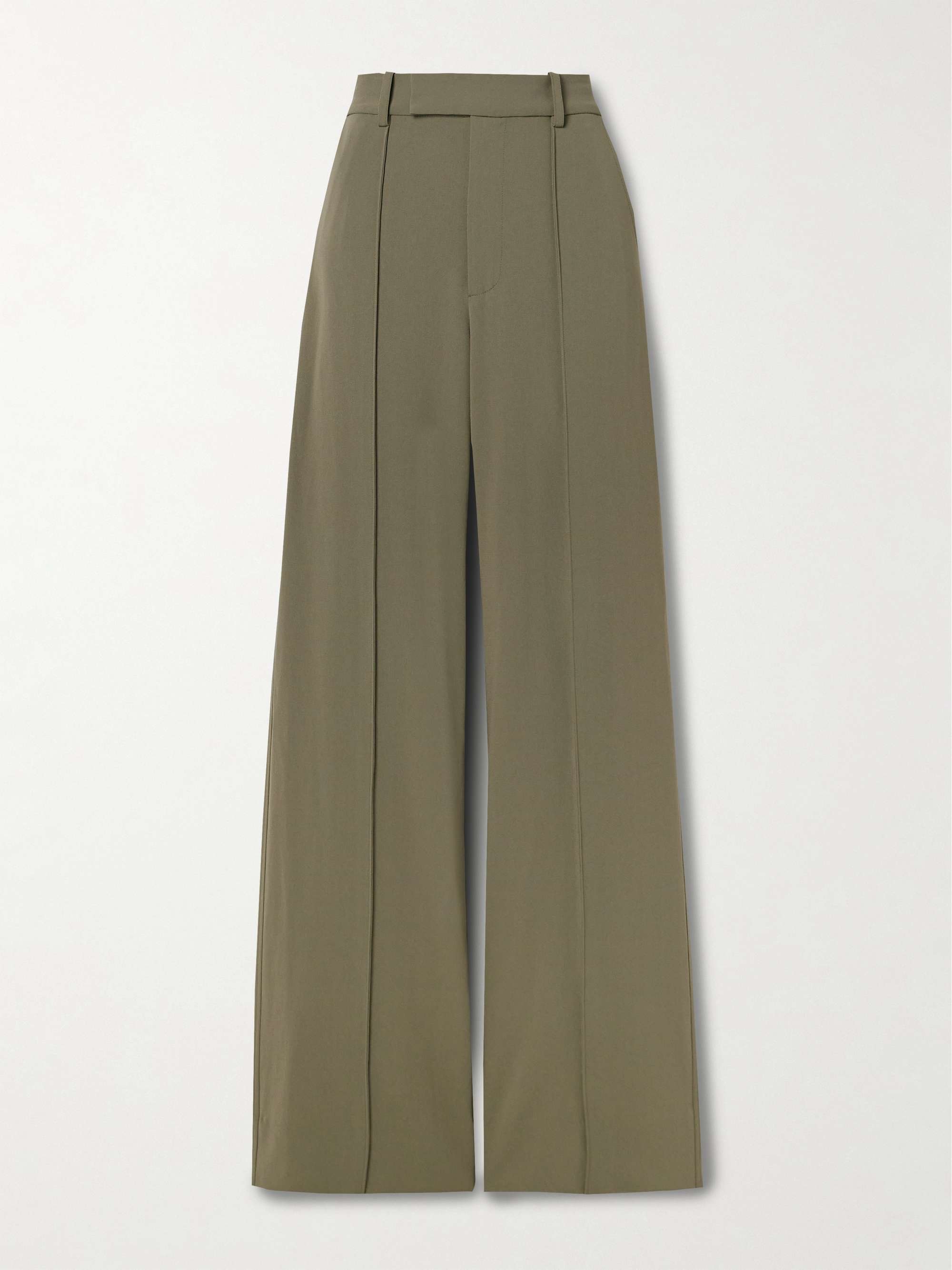 Weyes crepe straight-leg pants view