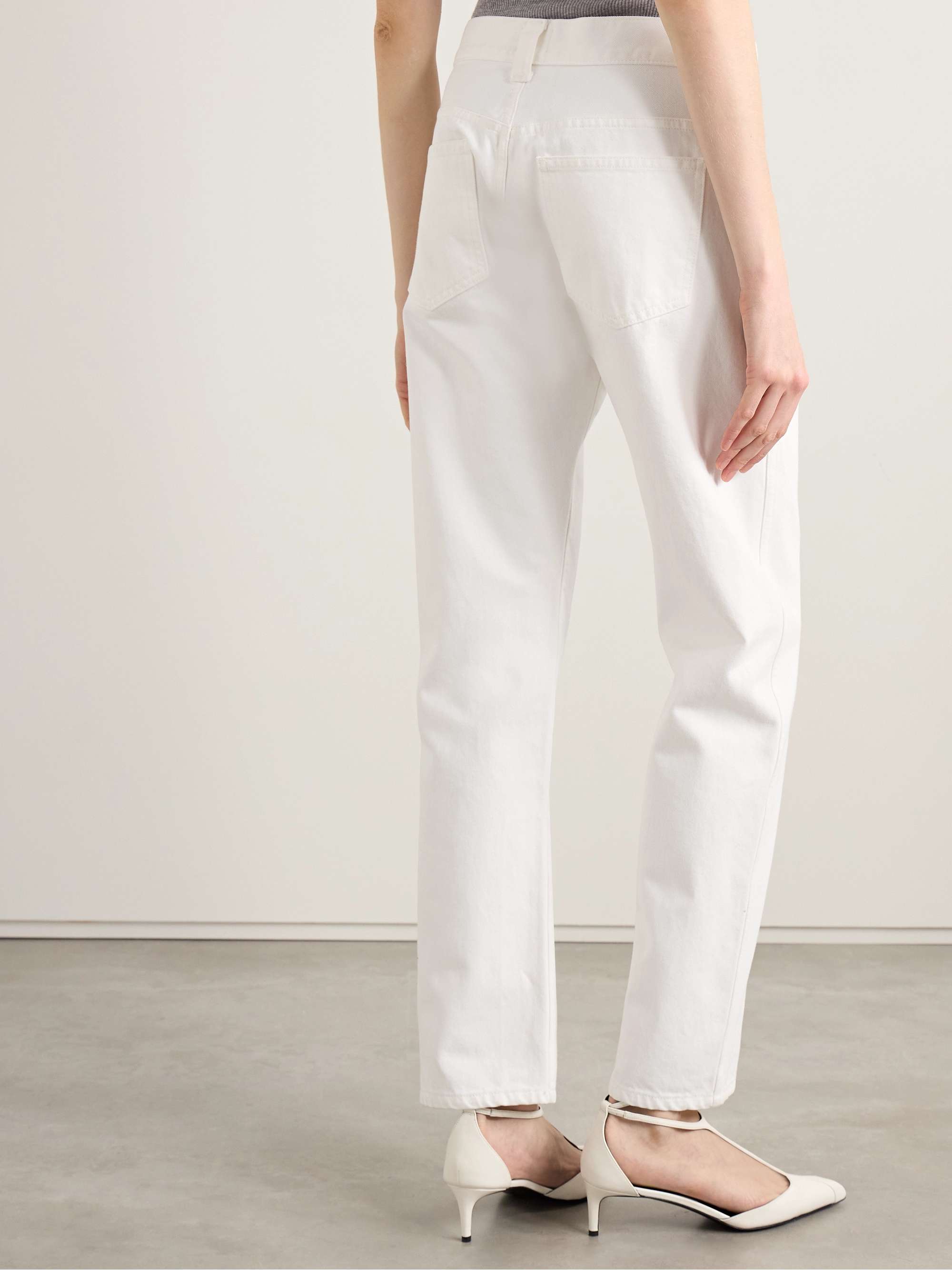 Callum mid-rise straight-leg jeans view