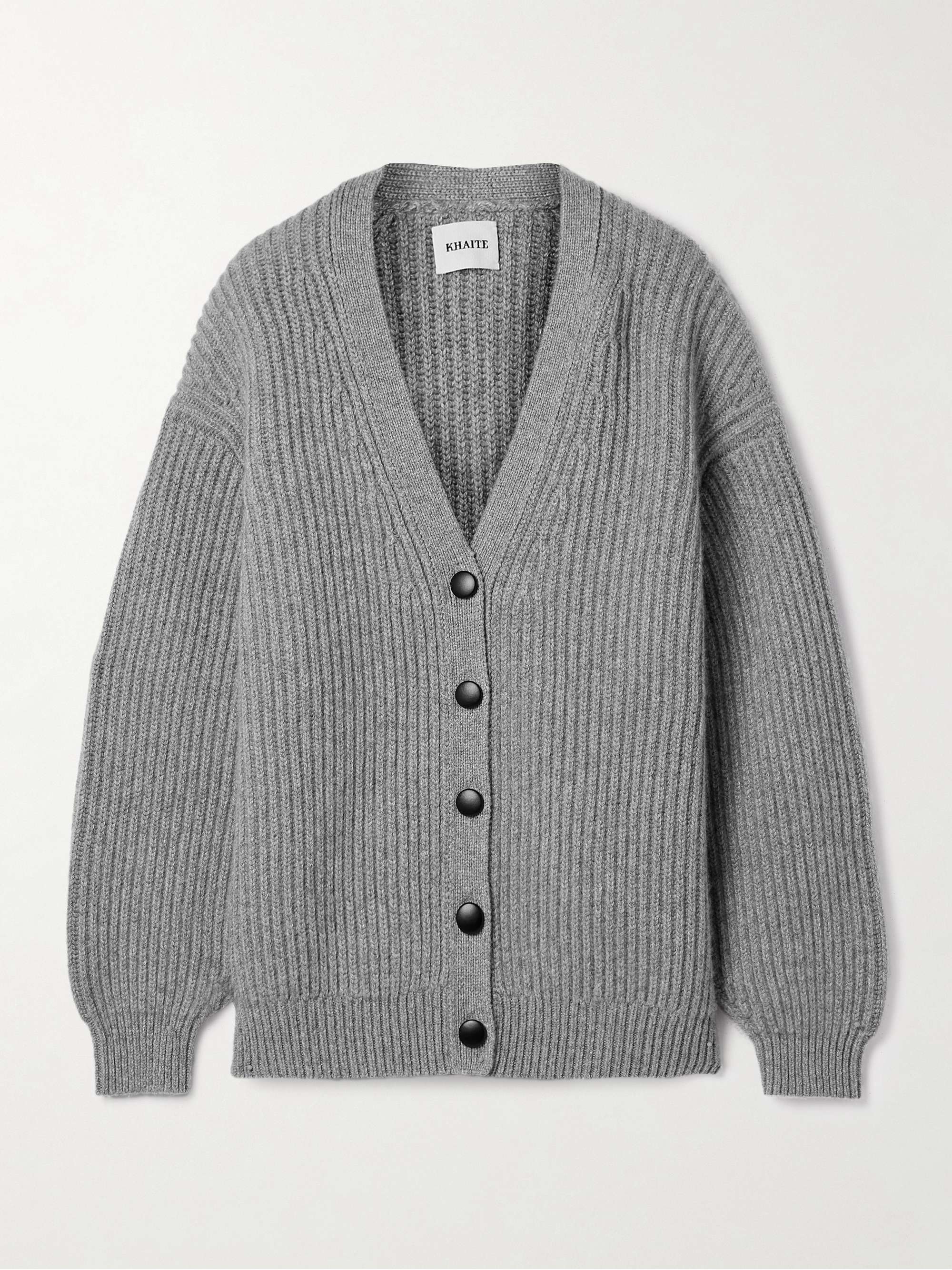 Wren oversized ribbed cashmere cardigan view