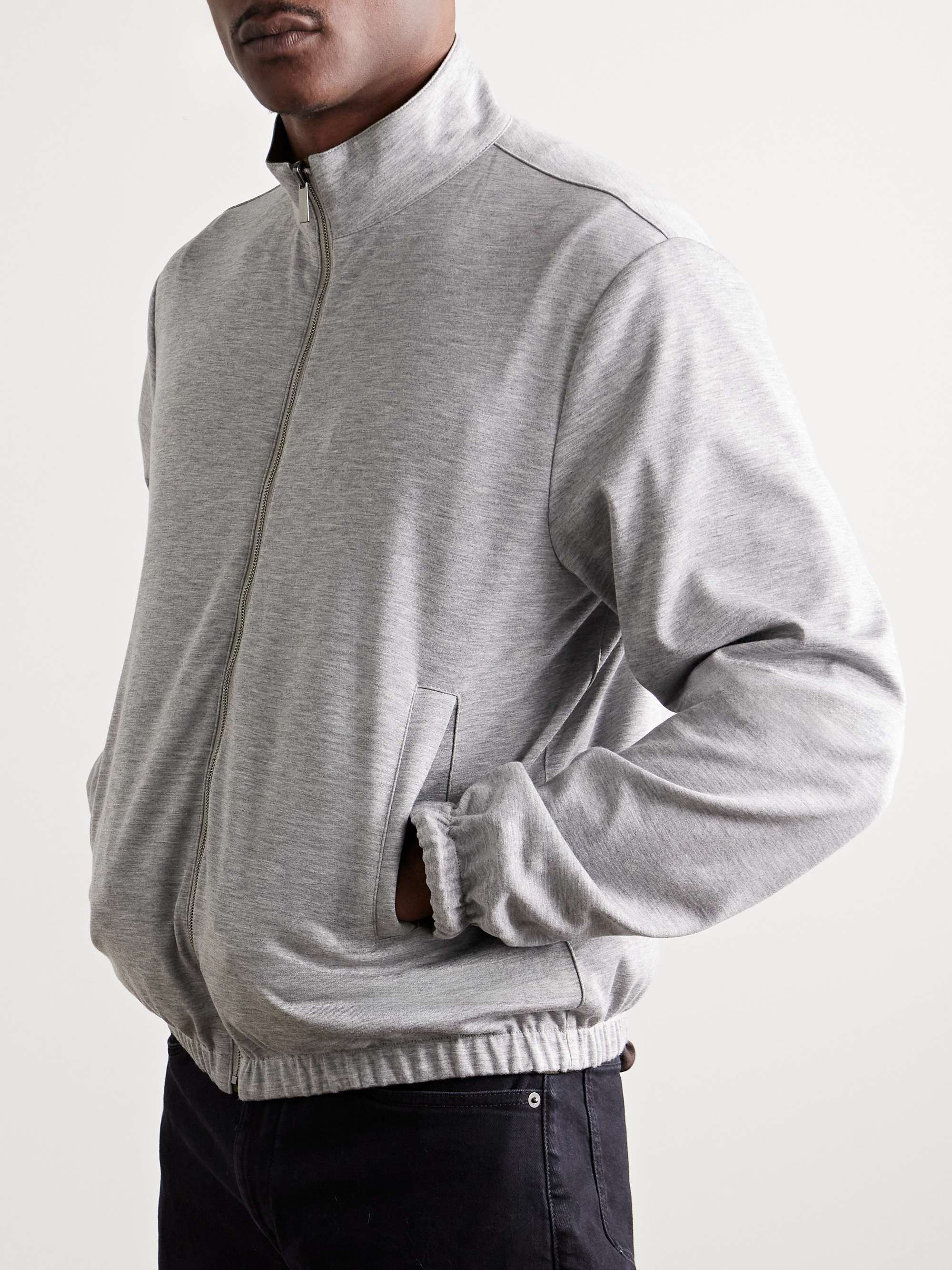 Reversible Twill and Jersey Blouson Jacket view