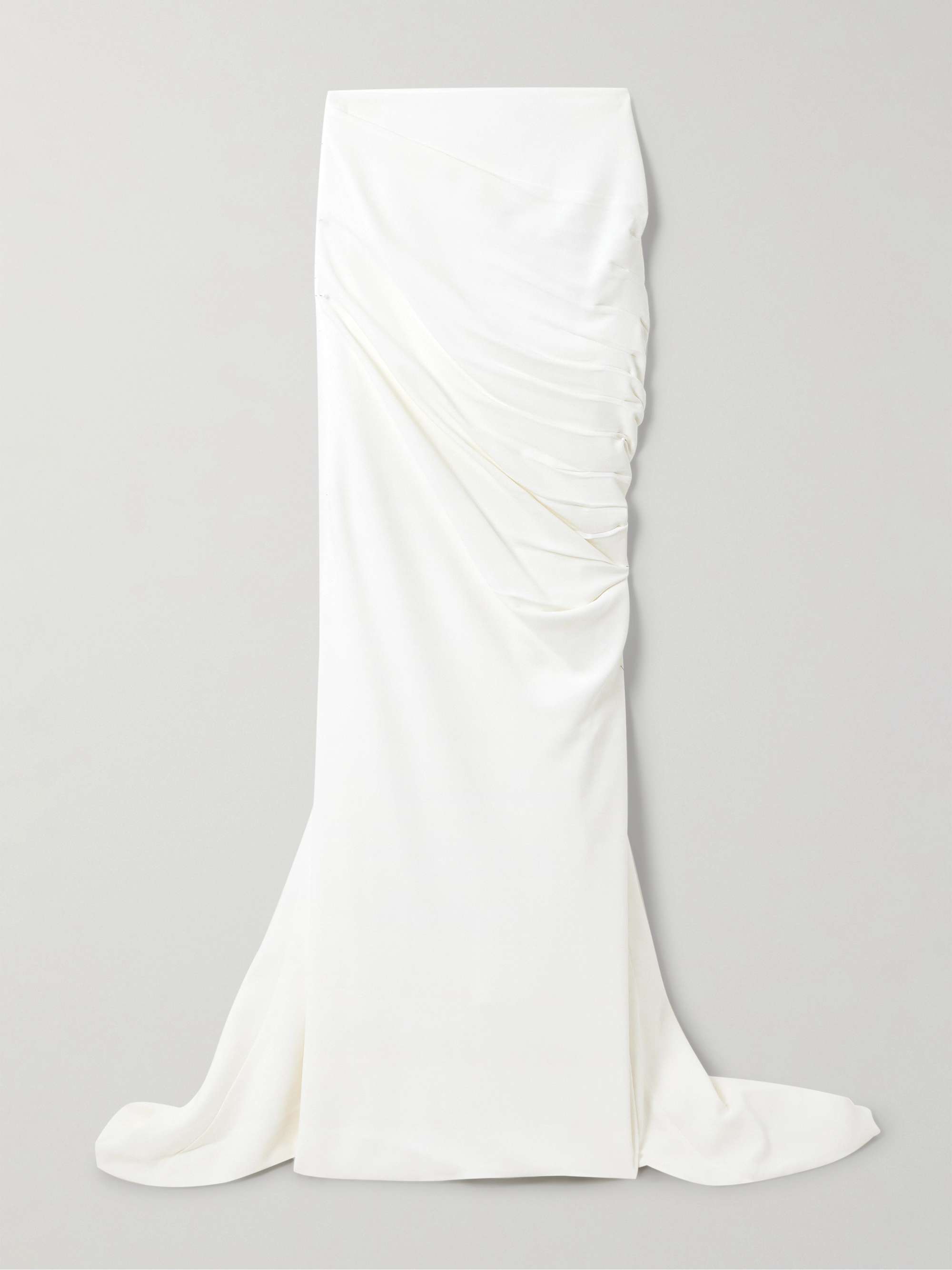 Train ruched crepe maxi skirt view