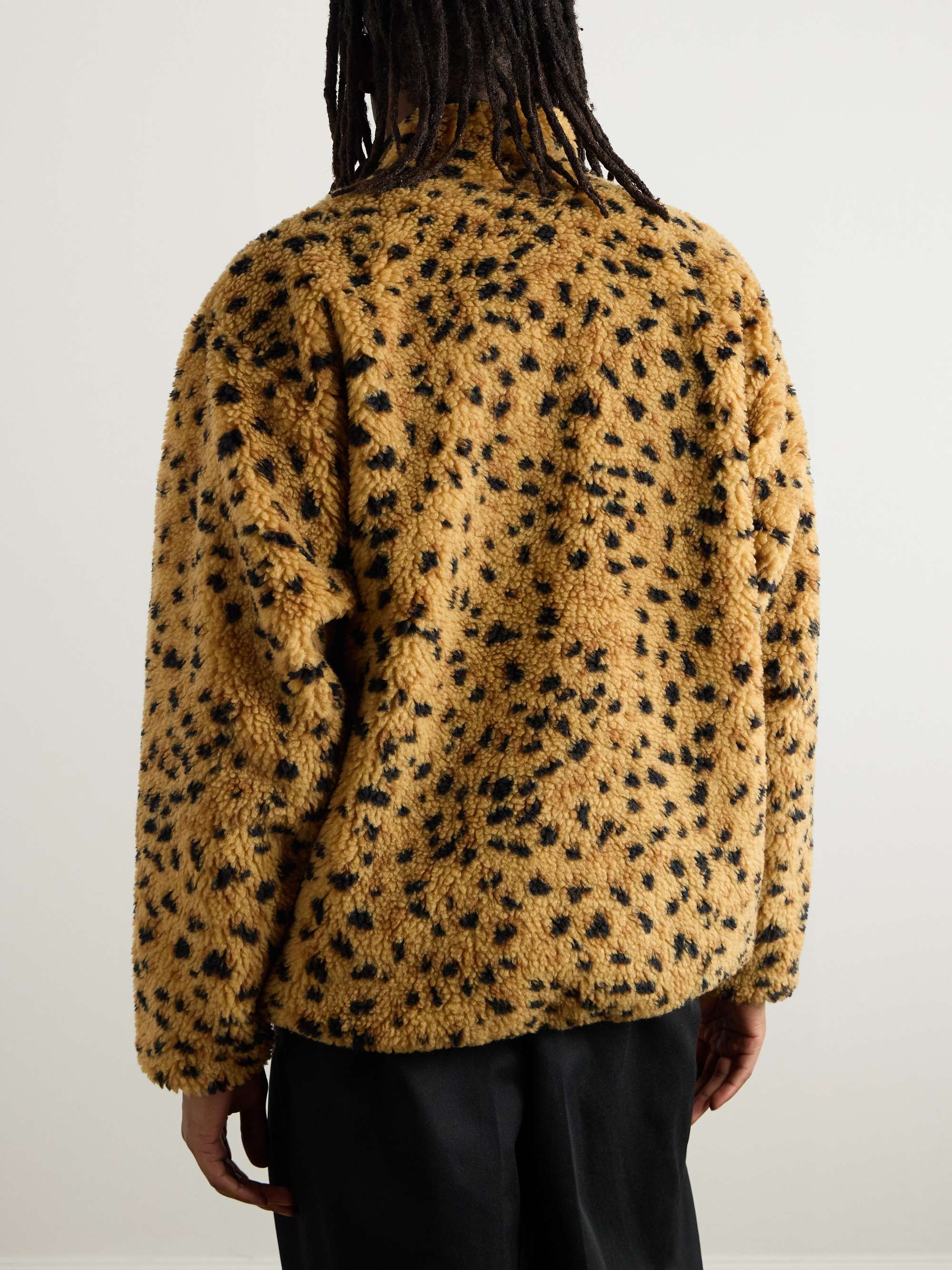 Reversible Leopard-Print Fleece and Ripstop Jacket view